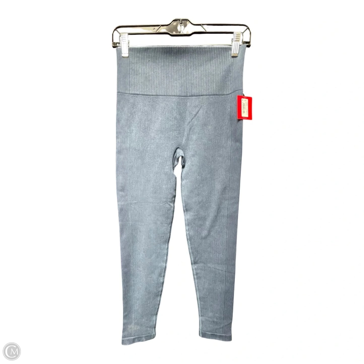 Athletic Leggings By Spanx In Blue, Size: L