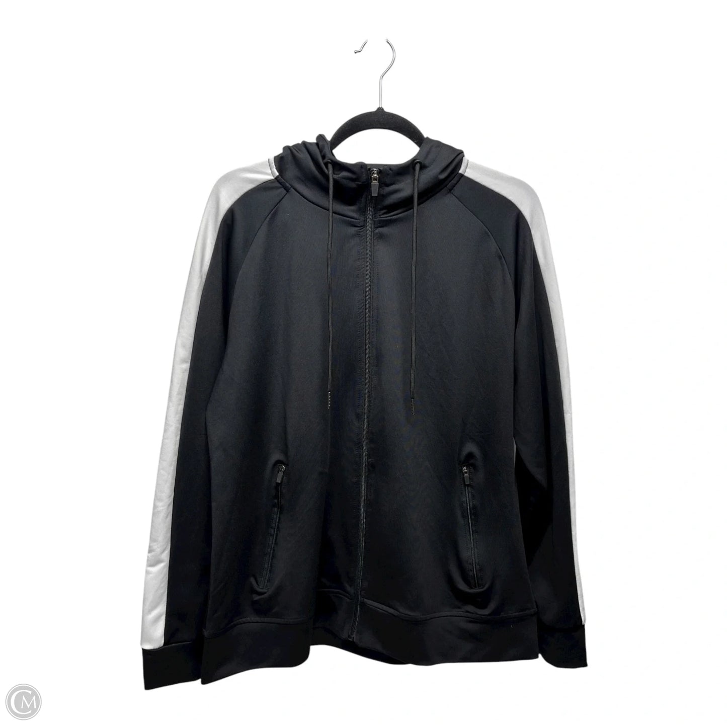 Athletic Jacket By tezosports In Black & White, Size: Xl