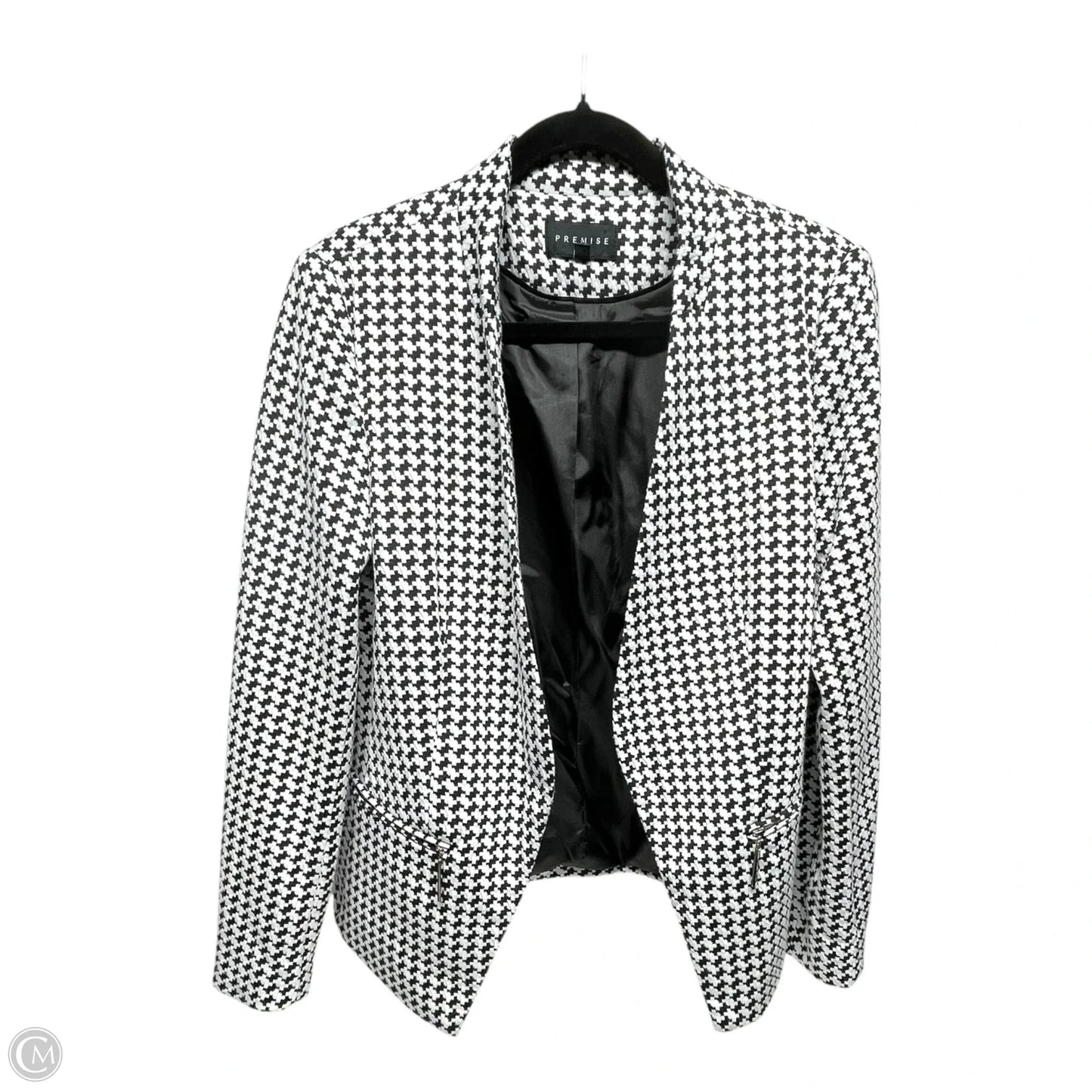 Blazer By Premise In Black & White, Size: 12