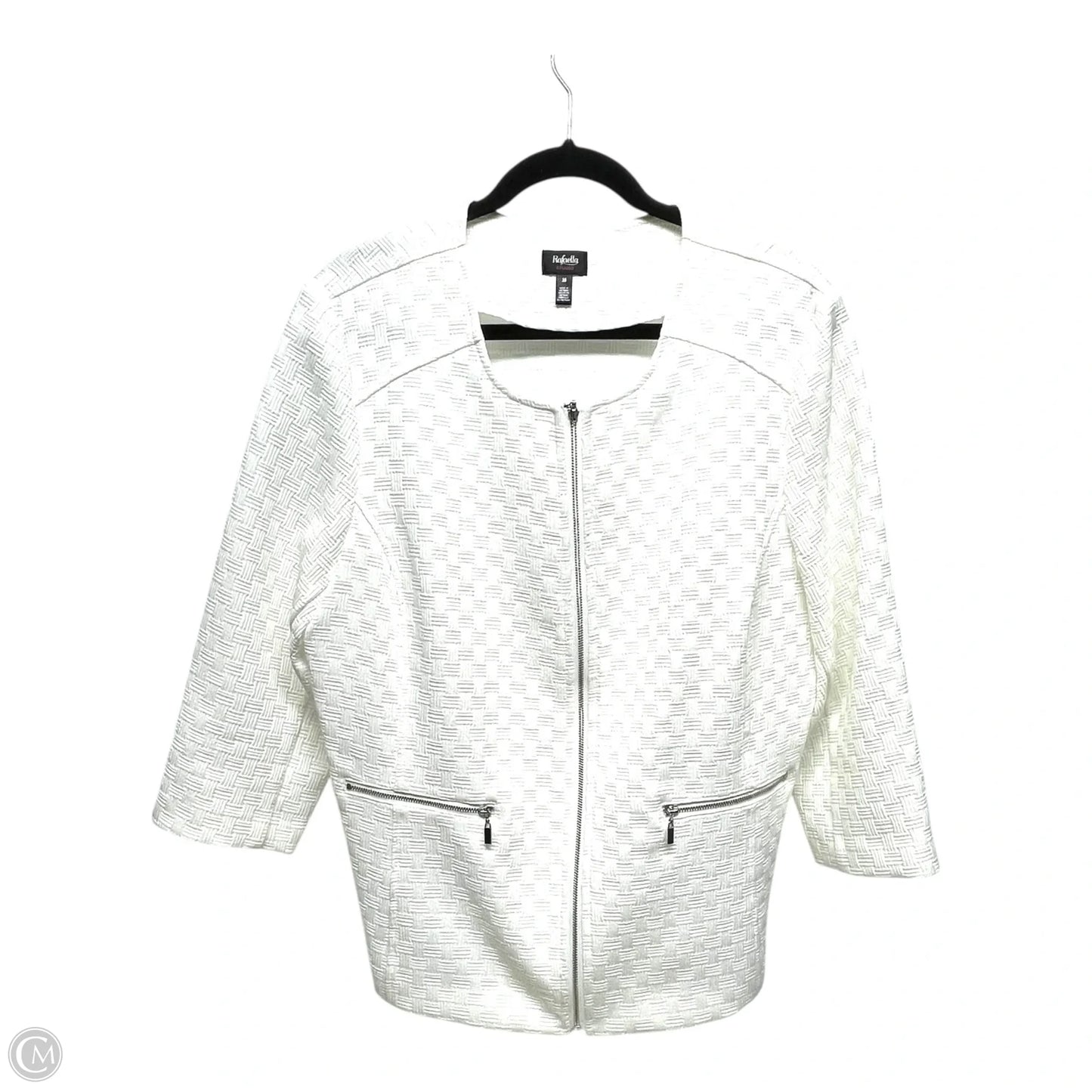 Blazer By Rafaella In White, Size: 16