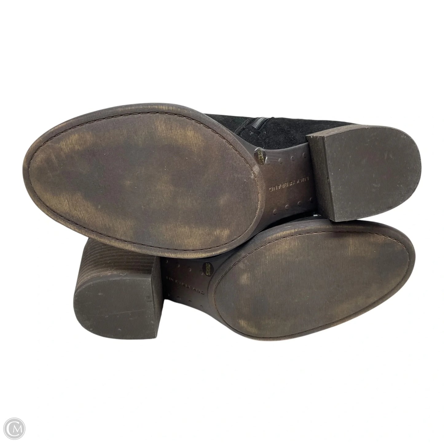 Boots Ankle Heels By Lucky Brand In Black, Size: 10