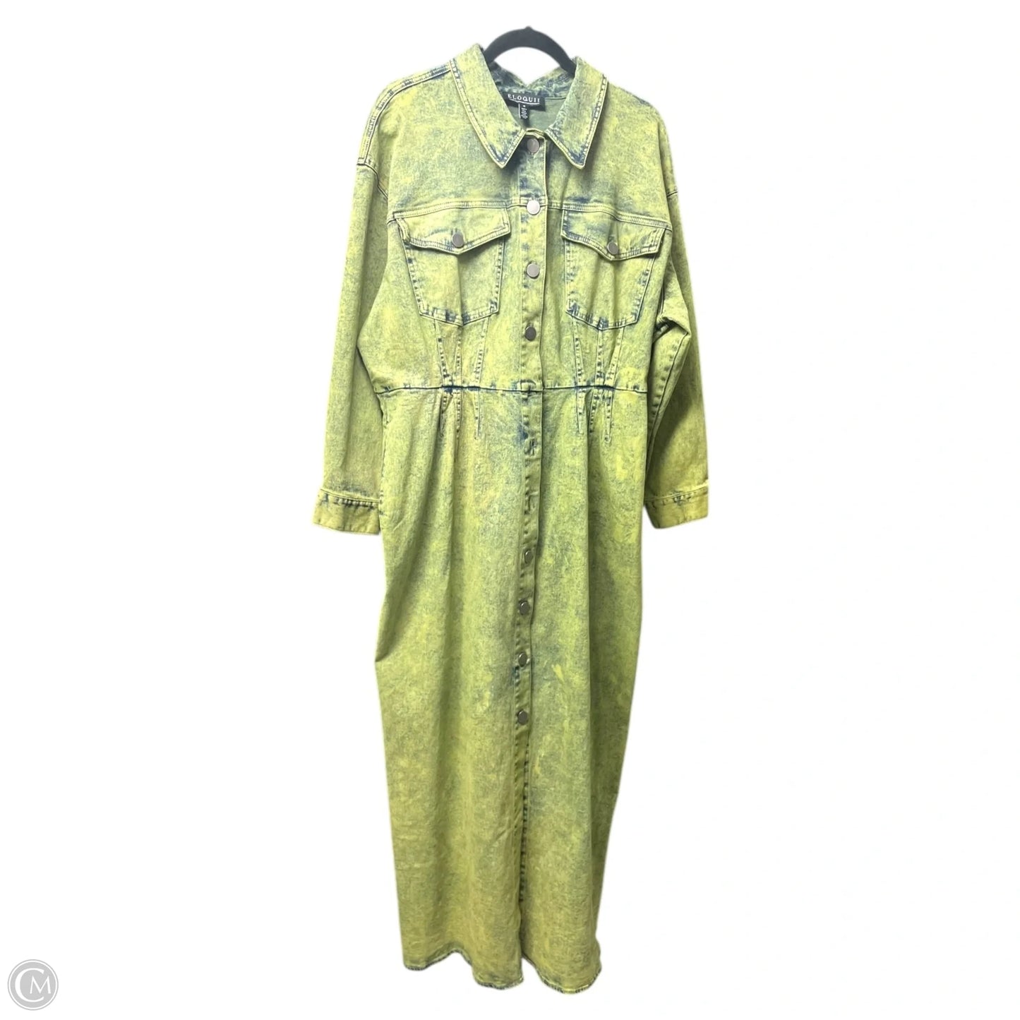 Dress Casual Maxi By Eloquii In Green, Size: 18