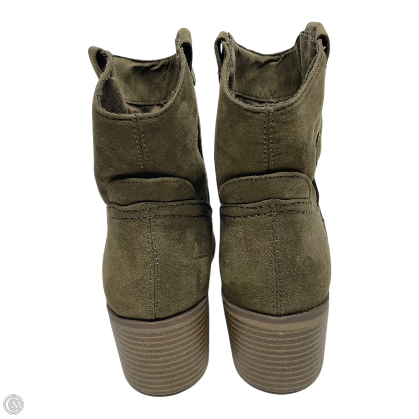 Boots Ankle Heels By Merona In Green, Size: 10