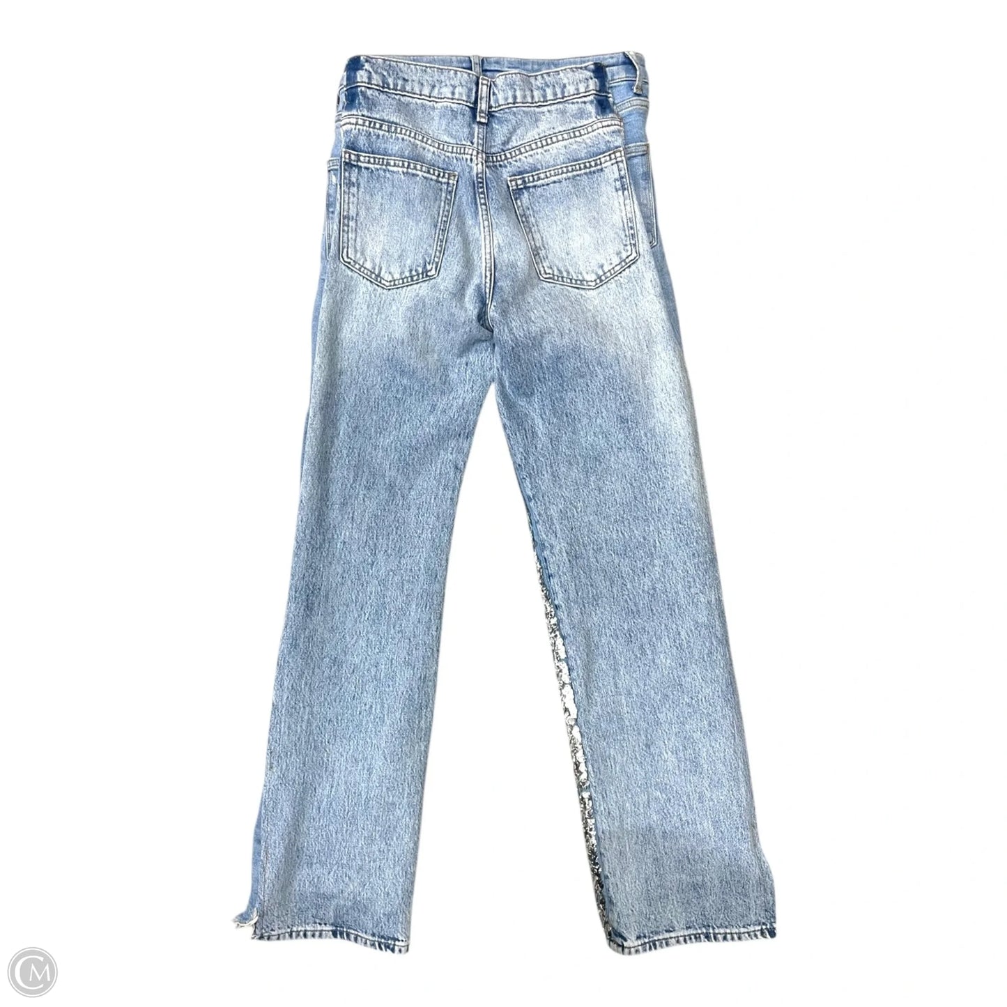 Jeans Straight By Zara In Blue, Size: 8