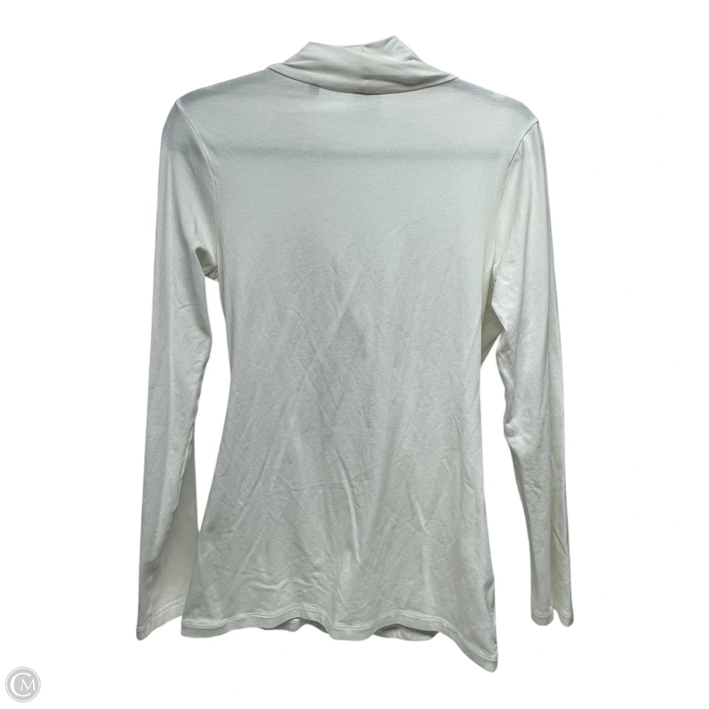 Top Long Sleeve By Cabi In White, Size: M