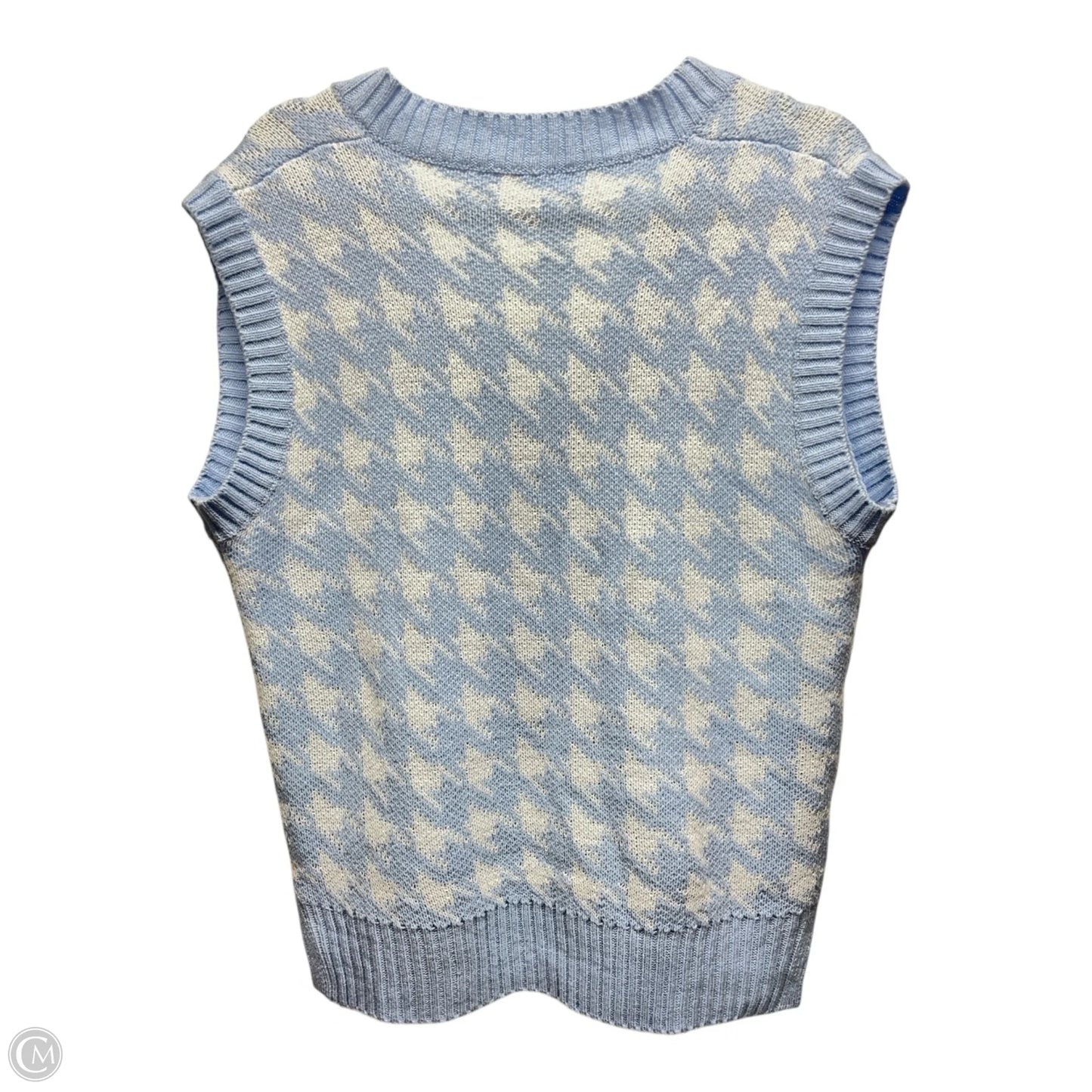 Top Long Sleeve By Talbots In Blue & White, Size: Mp