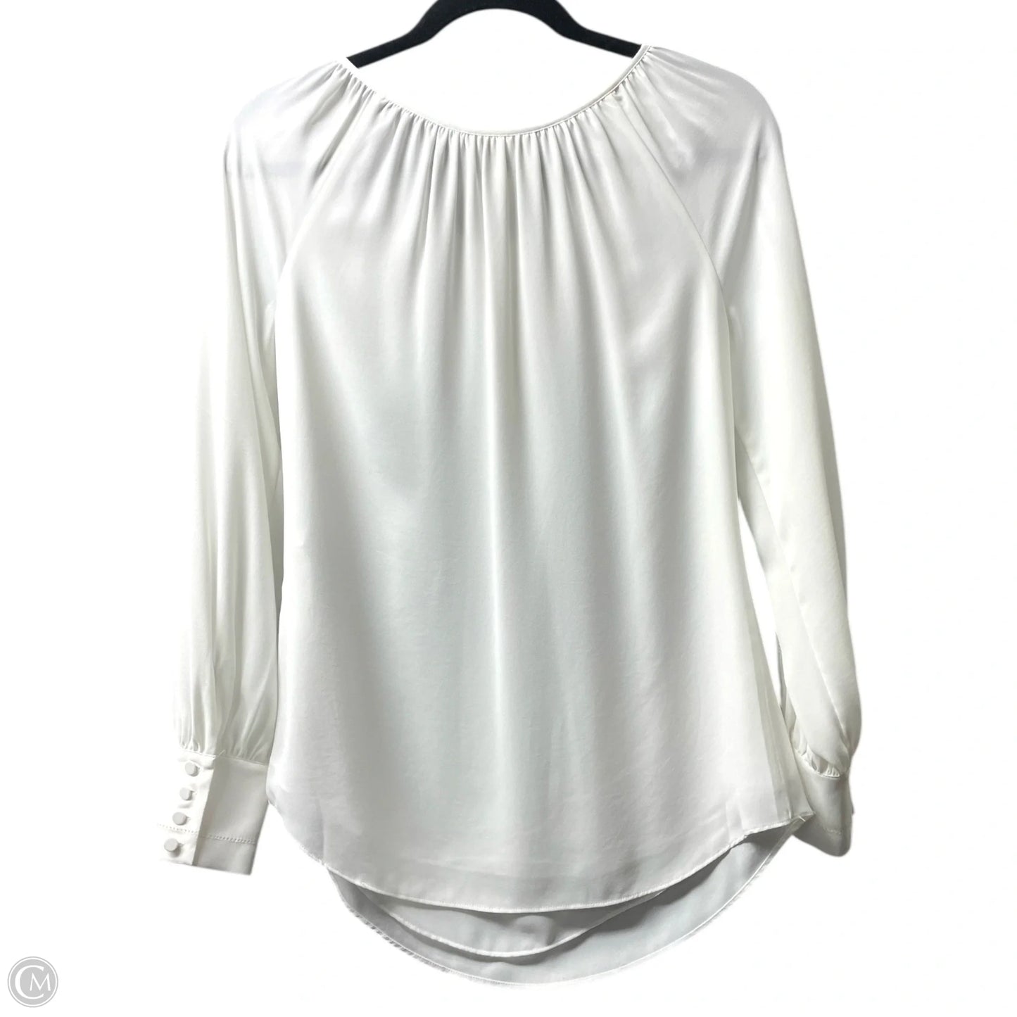 Blouse Long Sleeve By White House Black Market In White, Size: 0