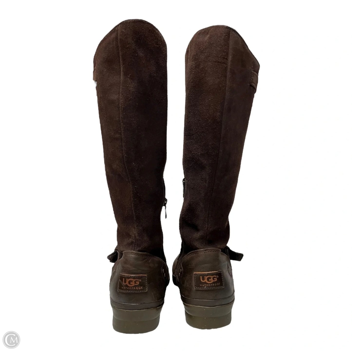 Boots Designer By Ugg In Brown, Size: 10