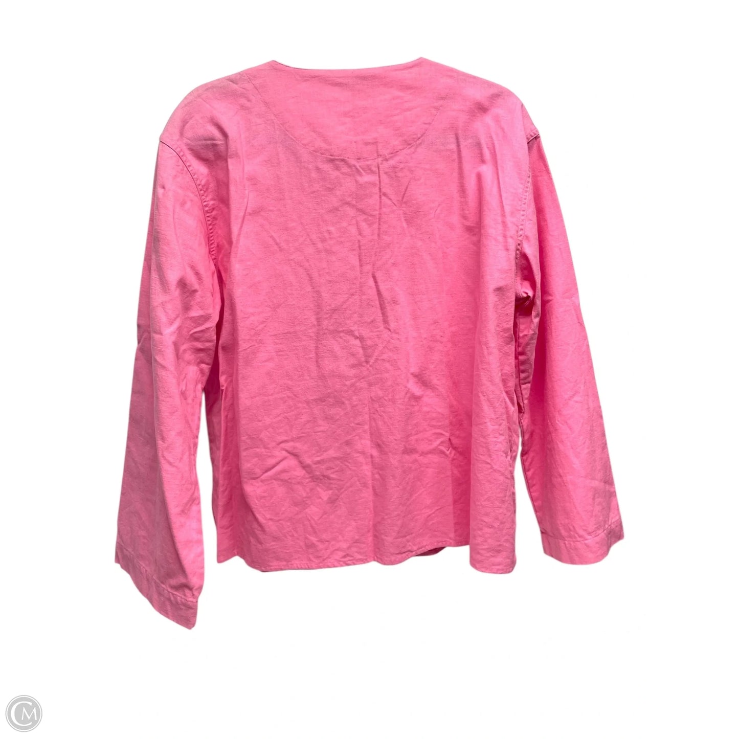 Top Long Sleeve Designer By Kate Spade In Pink, Size: L