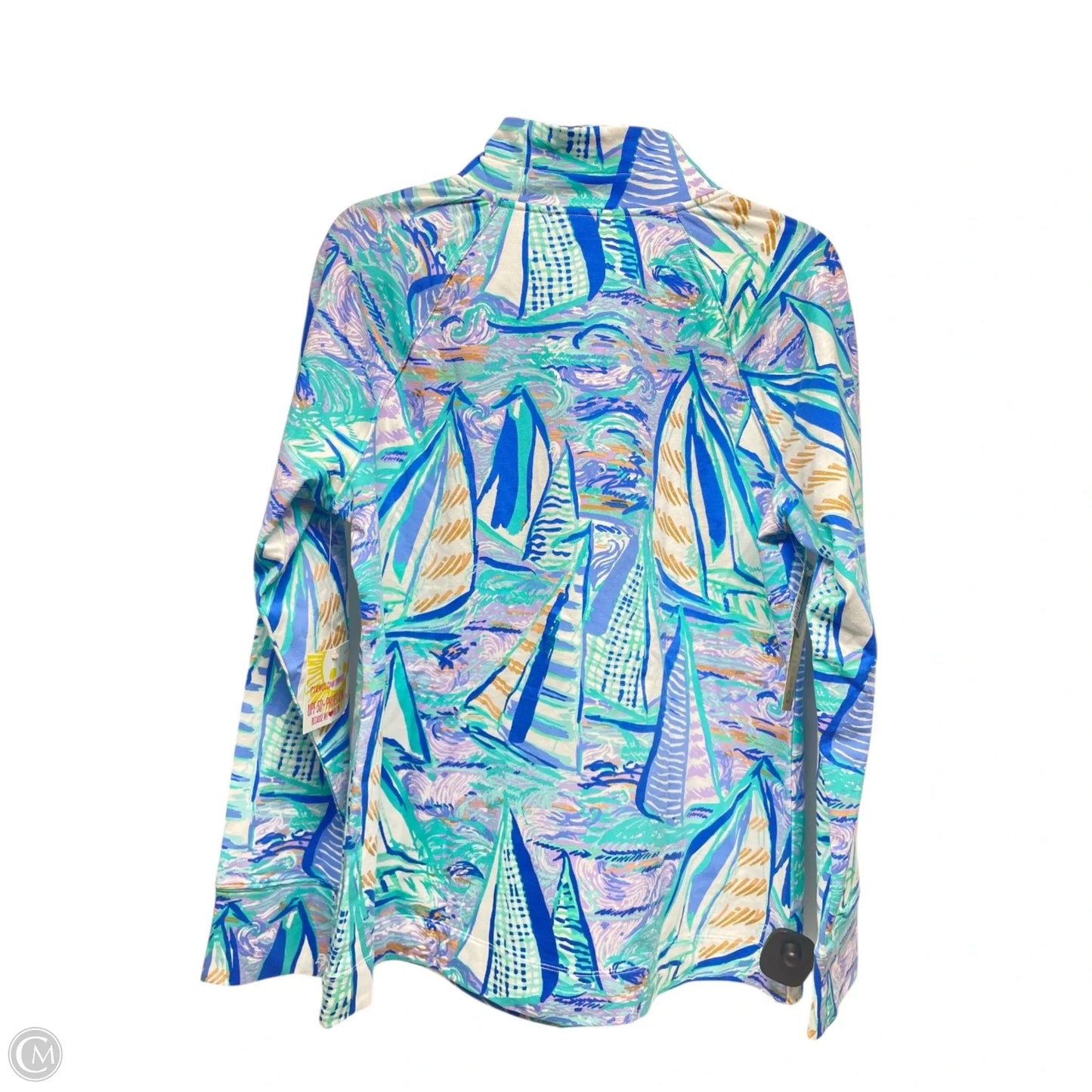Jacket Designer By Lilly Pulitzer In Blue & White, Size: L