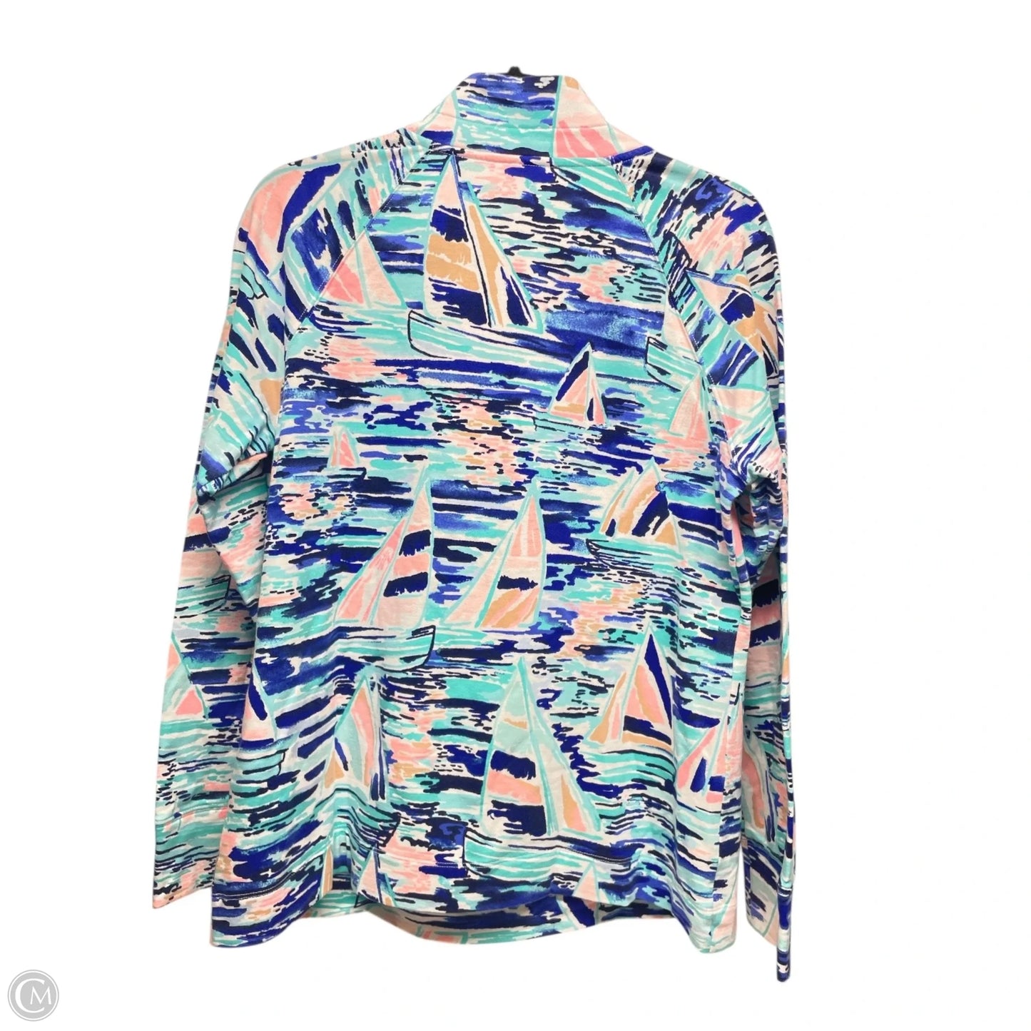 Jacket Designer By Lilly Pulitzer In Blue & White, Size: L