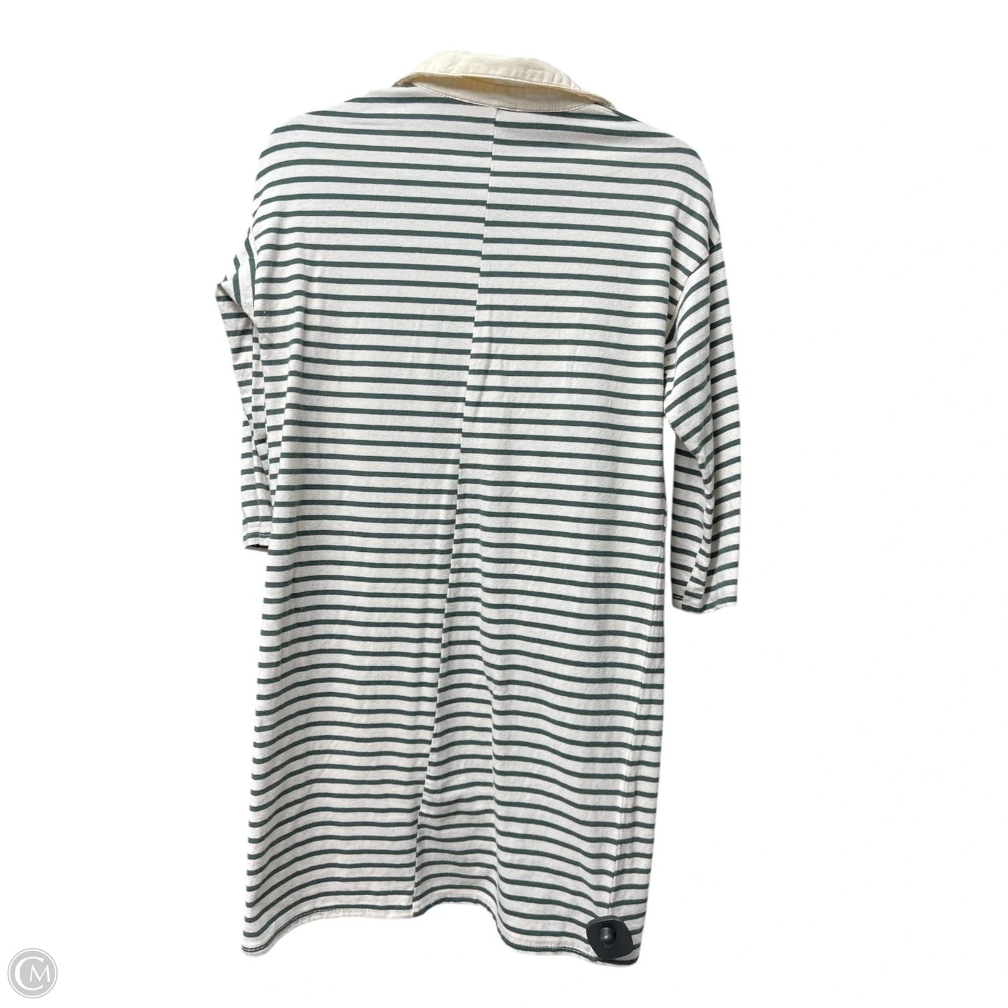 Tunic Long Sleeve By Tucker In Cream & Green, Size: S