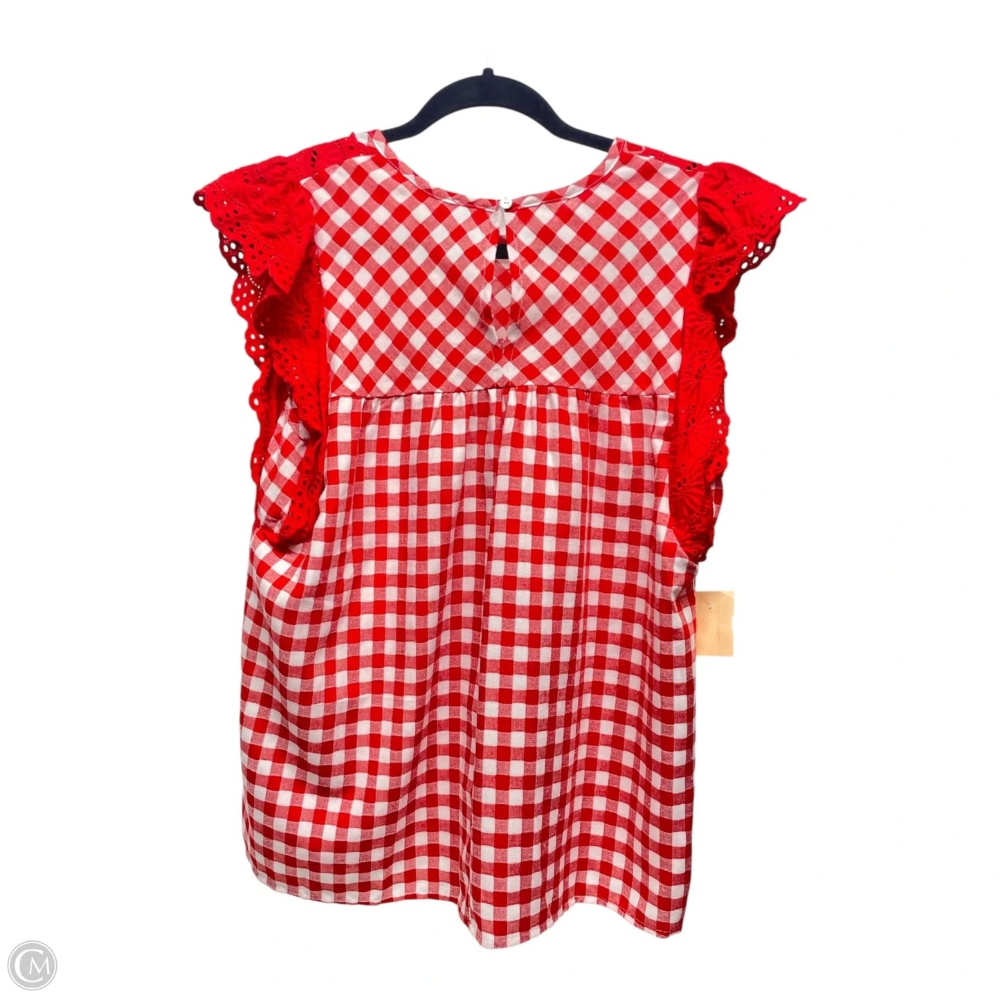 Top Short Sleeve By Entro In Red & White, Size: M