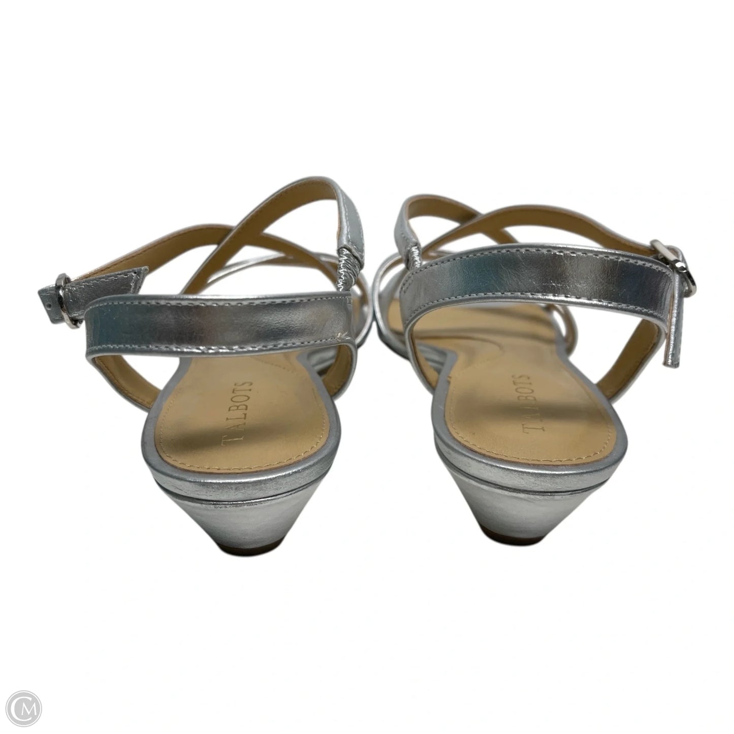 Shoes Flats By Talbots In Silver, Size: 7.5