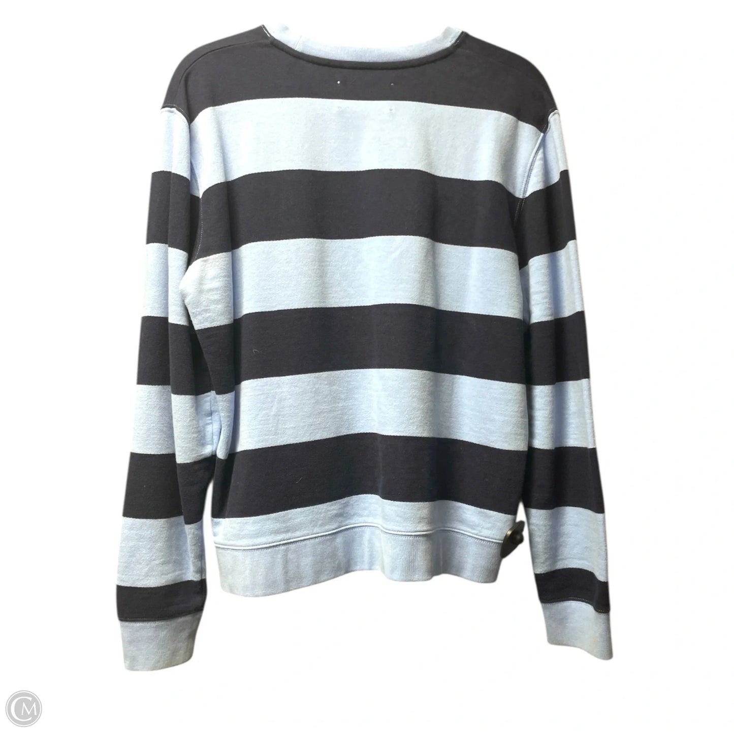 Sweatshirt Designer By Tory Burch In Blue & White, Size: L