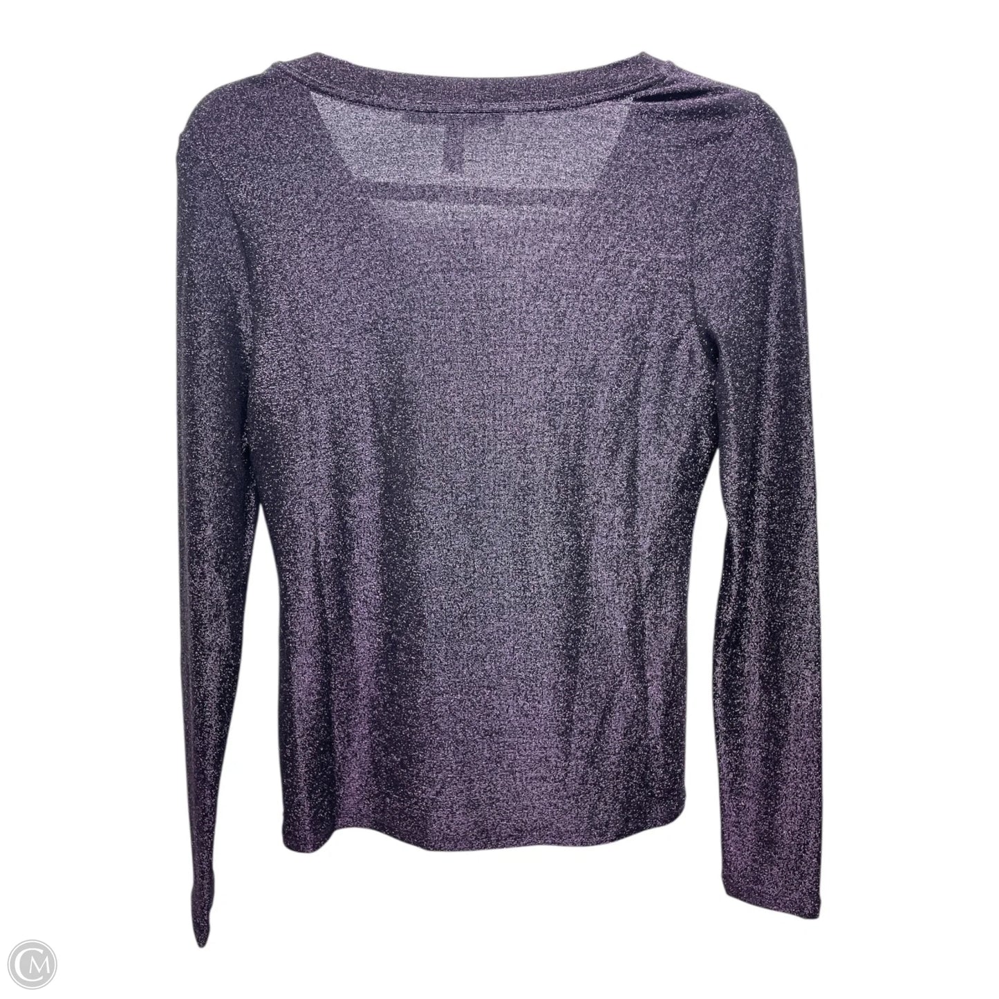 Top Long Sleeve By White House Black Market In Purple, Size: Xs