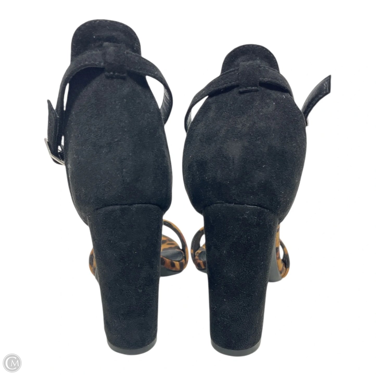 Shoes Heels Block By Clothes Mentor In Black & Brown, Size: 7.5