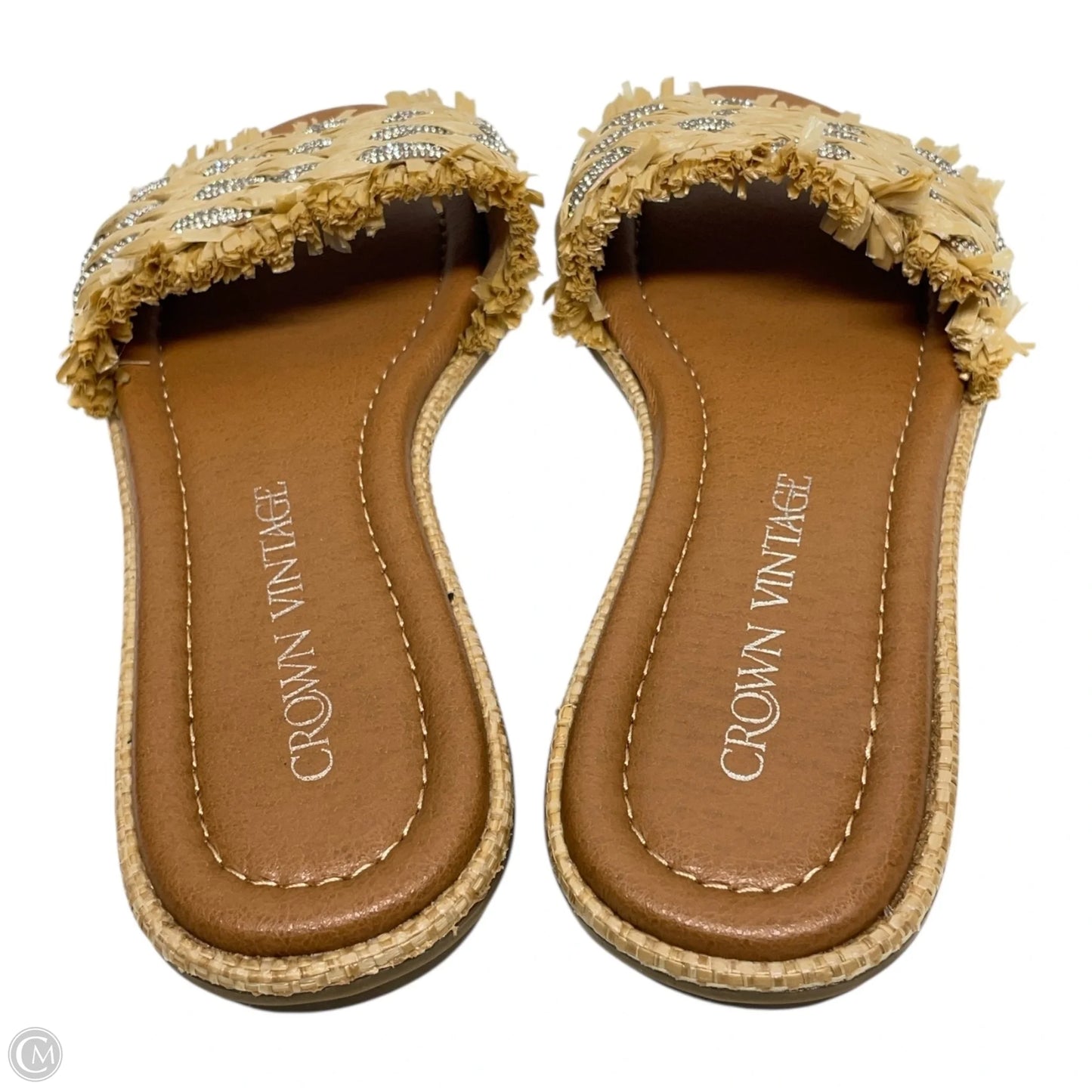Sandals Flats By Crown Vintage In Tan, Size: 6