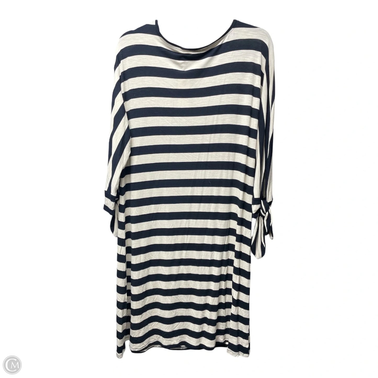 Dress Casual Short By Soft Surroundings In Black & Cream, Size: M