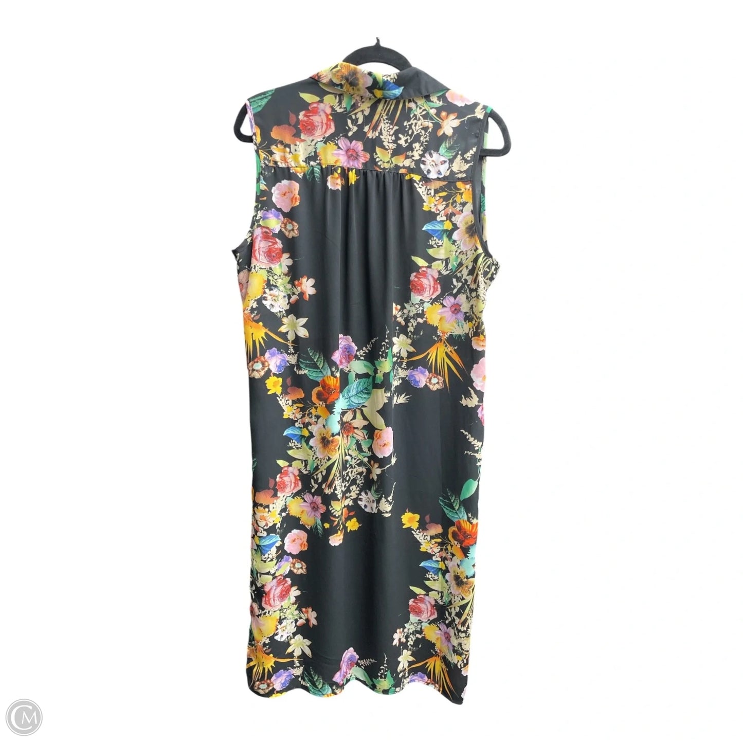 Dress Casual Midi By Neiman Marcus In Floral Print, Size: L