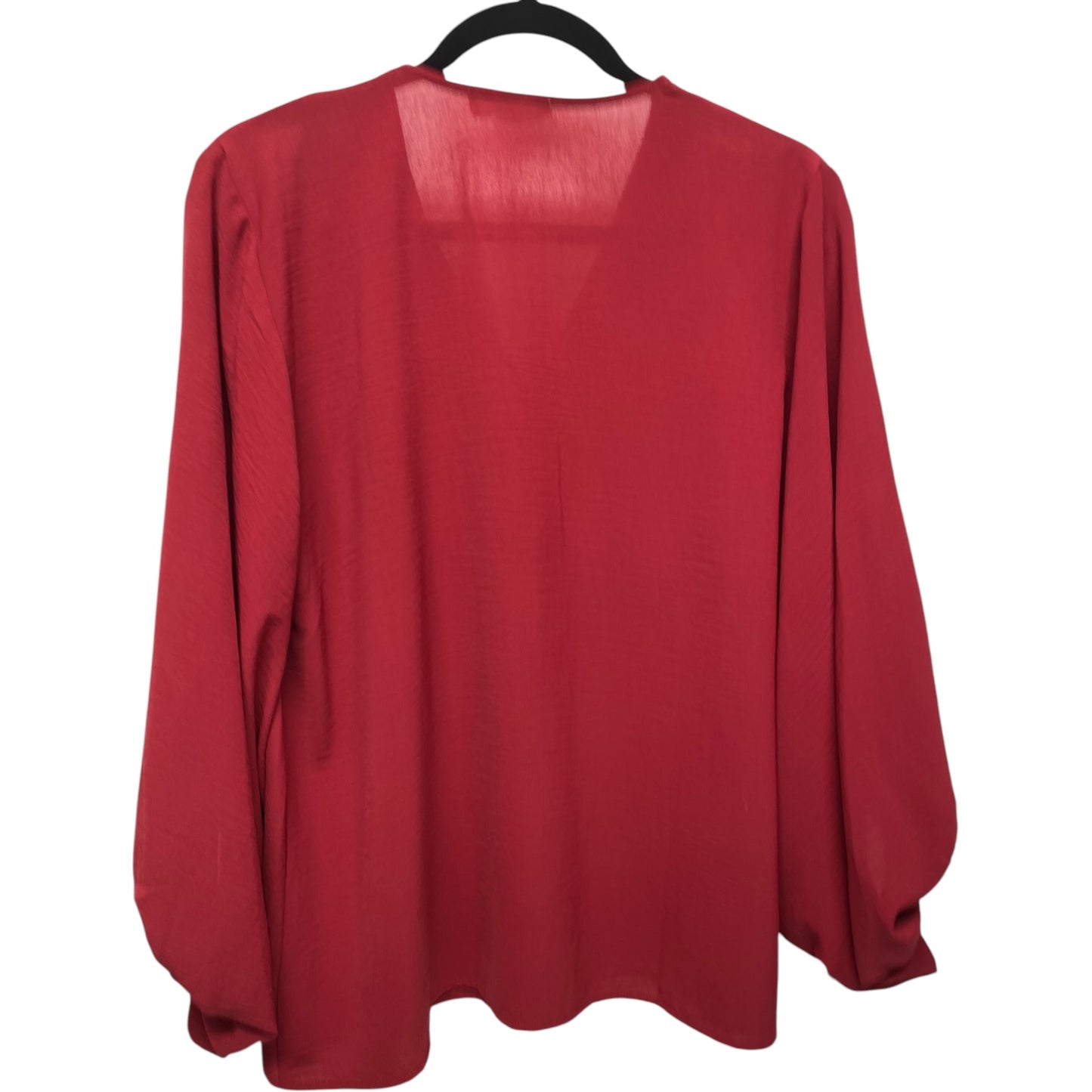 Top Long Sleeve By Entro In Red, Size: S