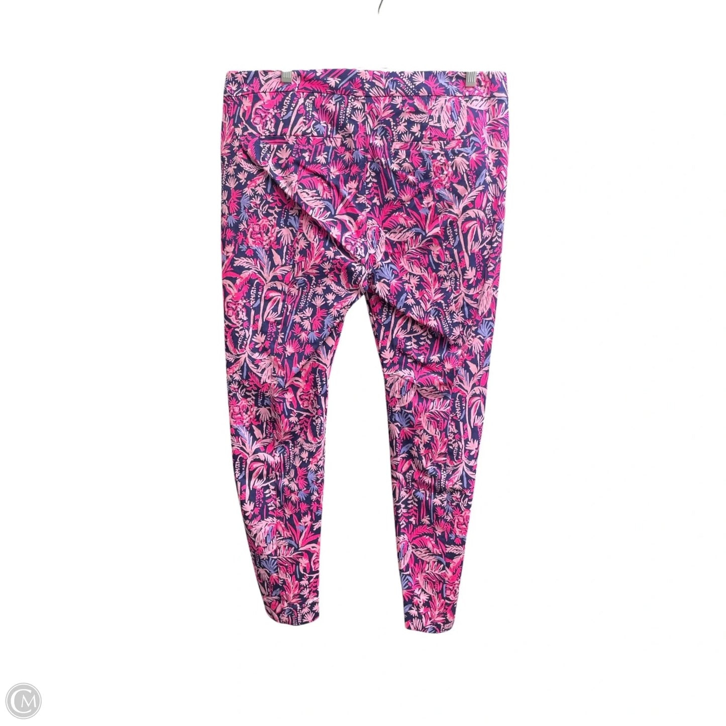 Pants Designer By Lilly Pulitzer In Blue & Pink, Size: 12
