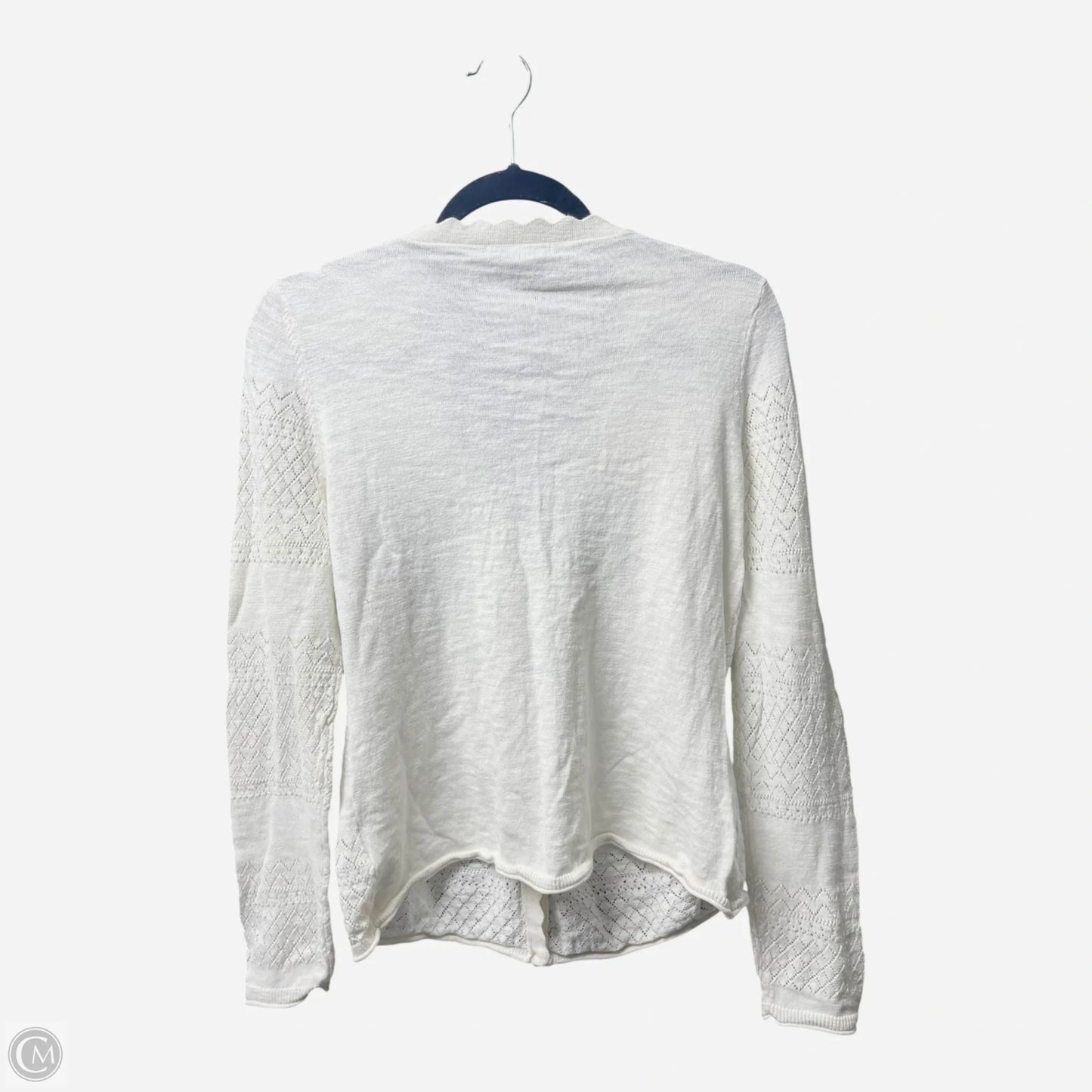 Cardigan Designer By Frye In White, Size: M