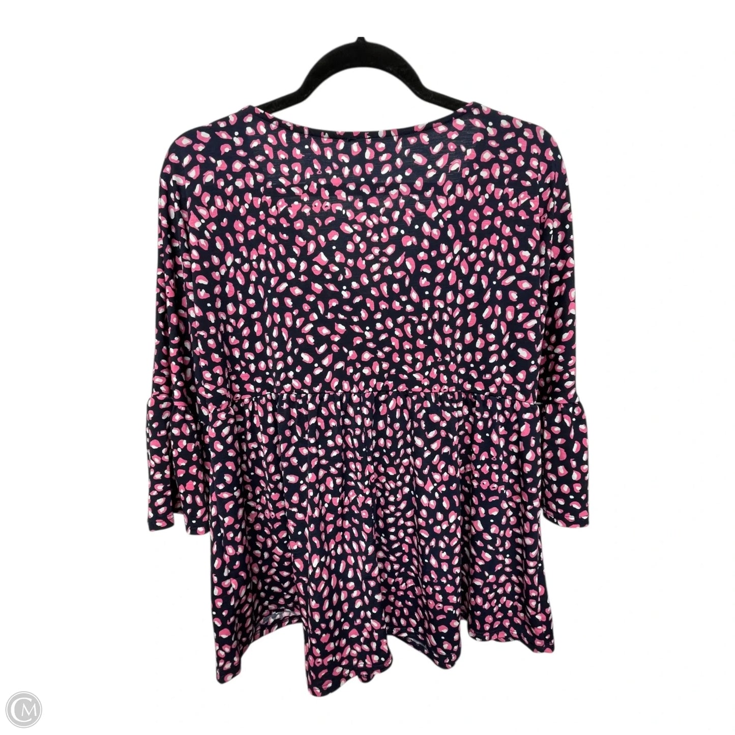 Top Long Sleeve By dear Scarlet In Blue & Pink, Size: M