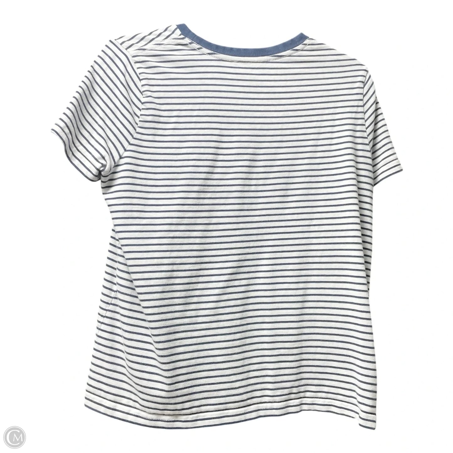Top Short Sleeve Luxury Designer By Marc Jacobs In Striped Pattern, Size: M