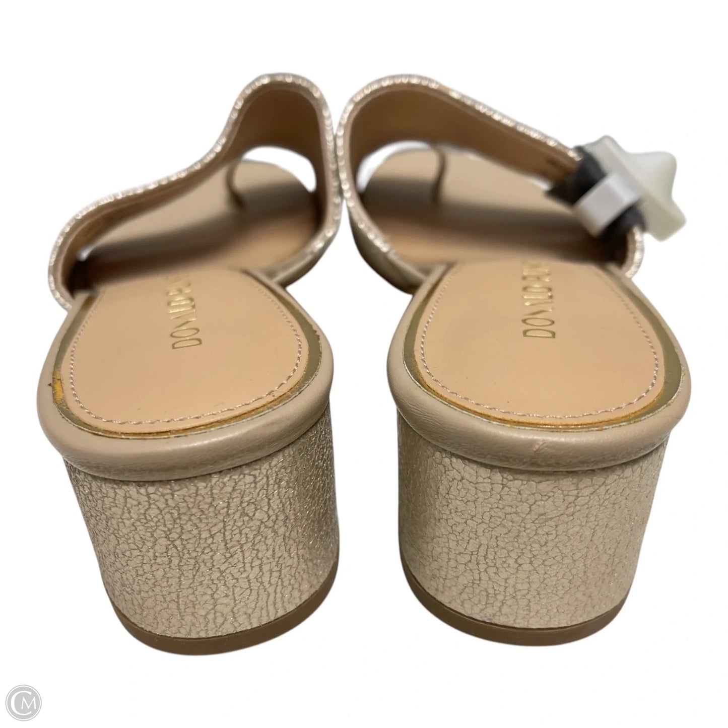 Sandals Heels Block By Donald Pliner In Tan, Size: 8