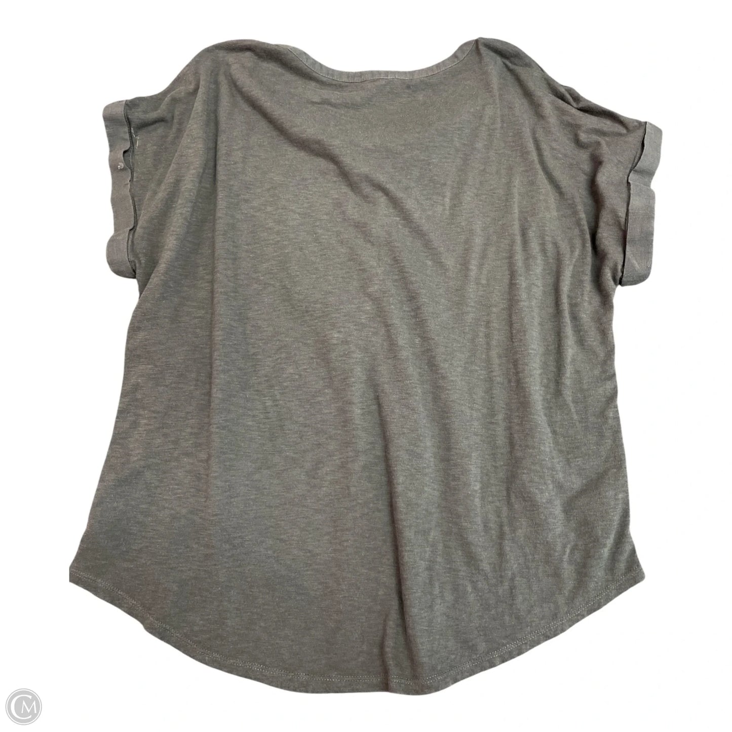 Top Short Sleeve By Lucky Brand In Grey, Size: M