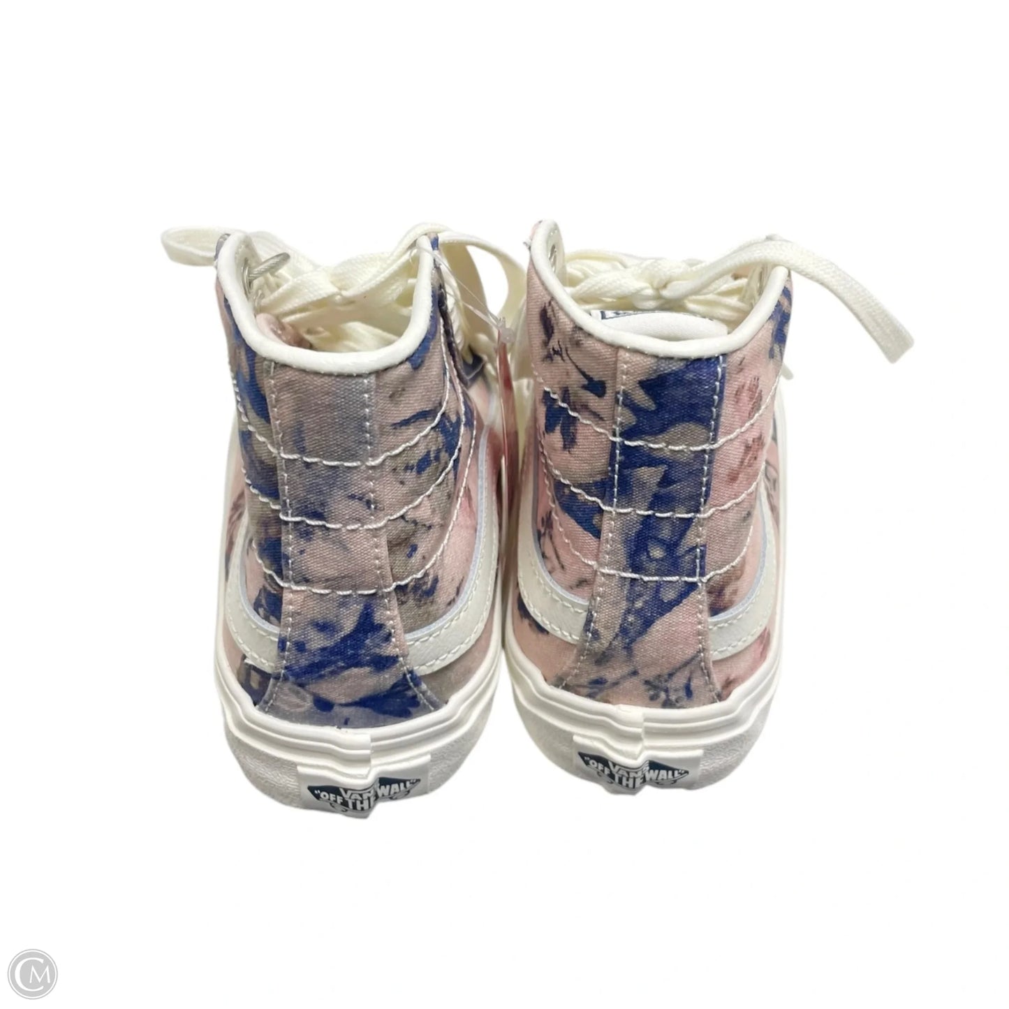 Shoes Sneakers By Vans In Pink & White, Size: 5