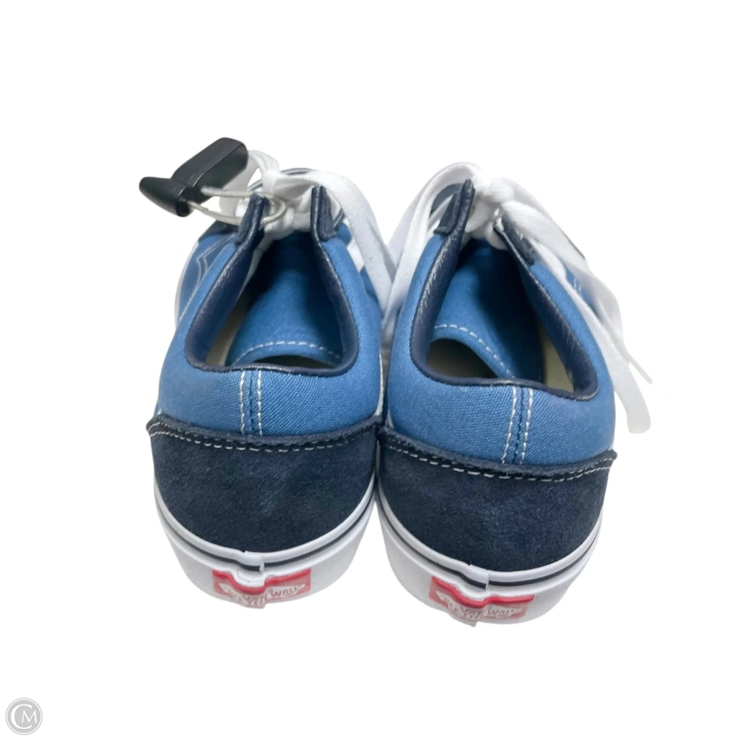 Shoes Sneakers By Vans In Blue & White, Size: 7.5