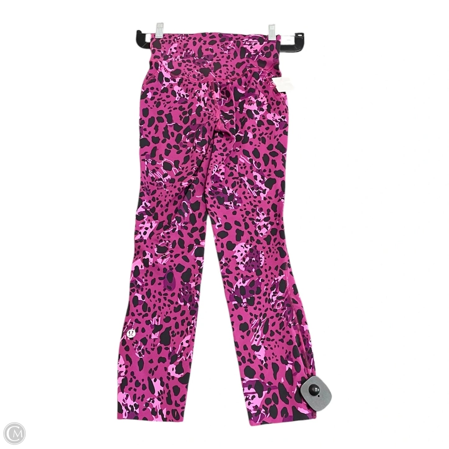 Athletic Leggings By Lululemon In Black & Purple, Size: 2