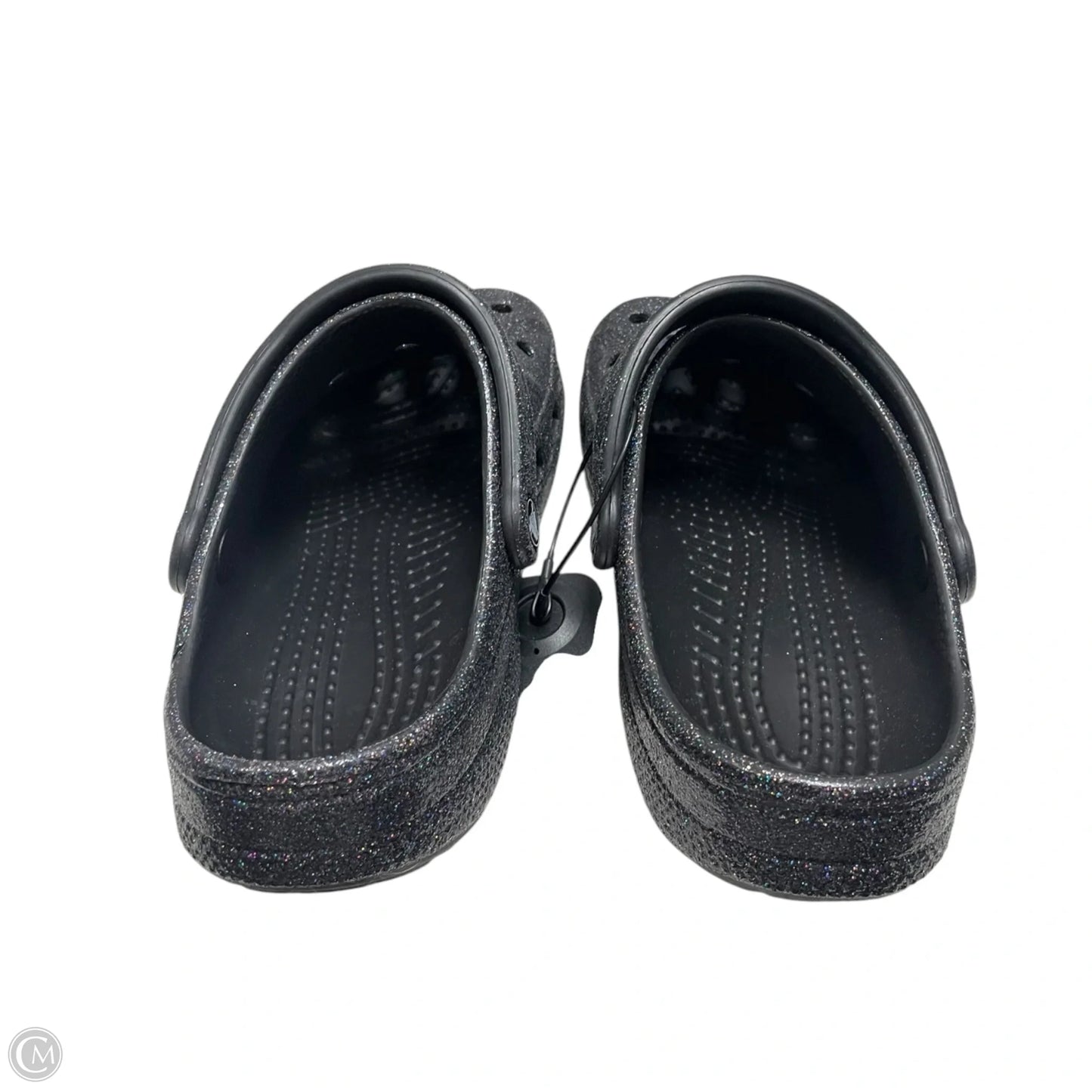 Sandals Flats By Crocs In Black, Size: 7