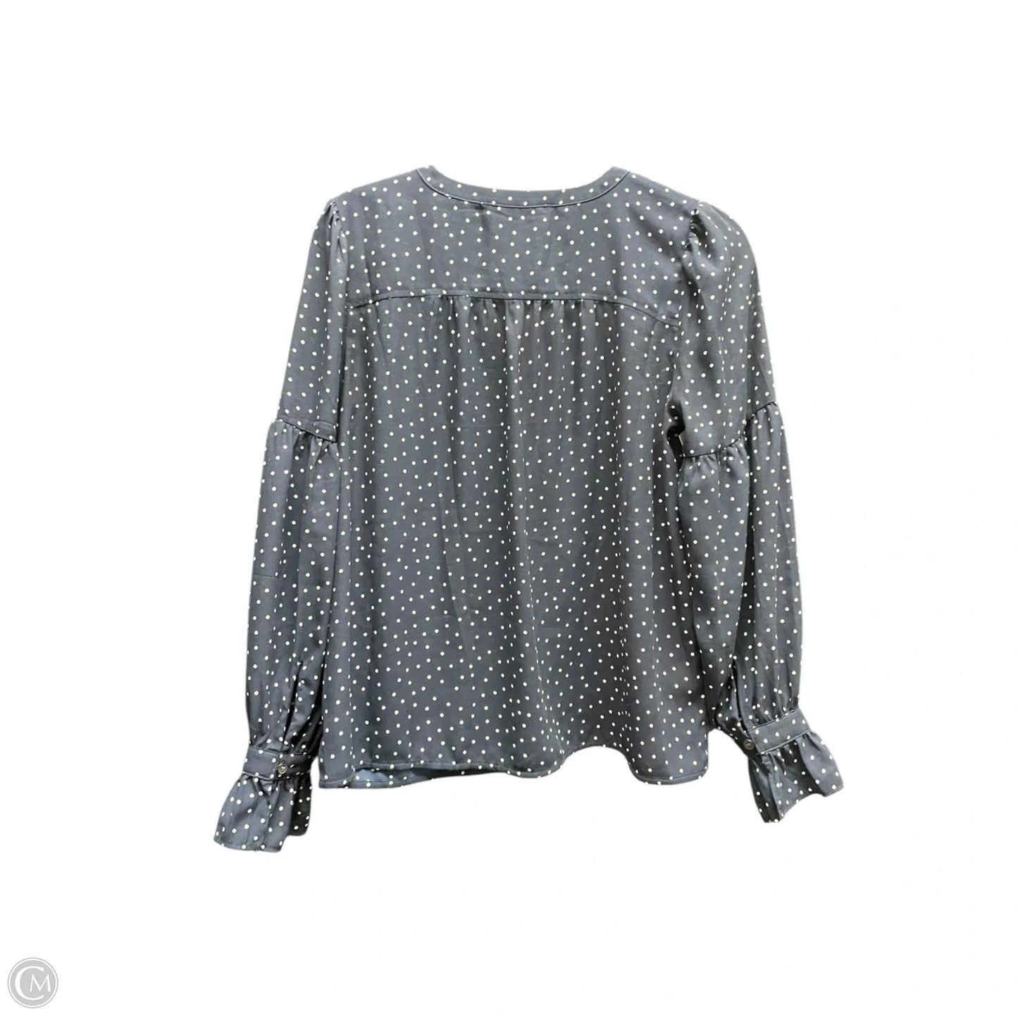 Top Long Sleeve By Loft In Polkadot Pattern, Size: Xs