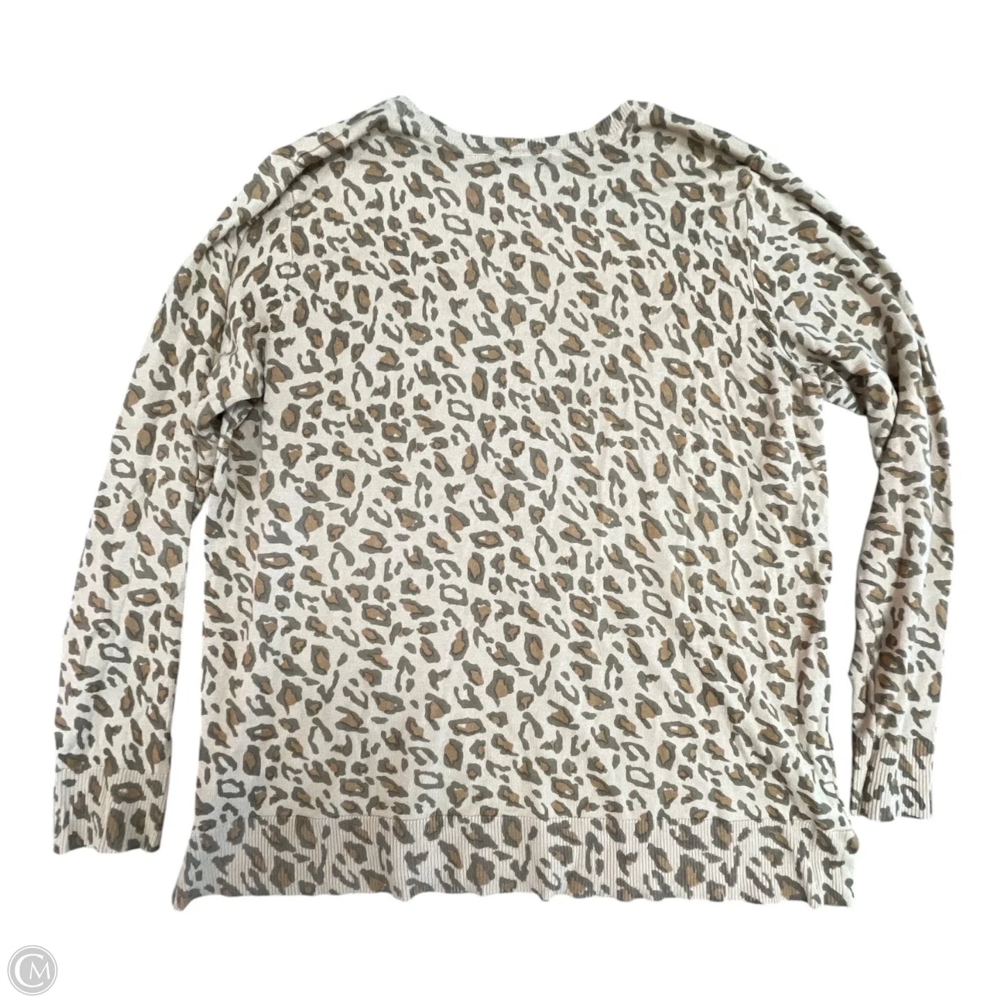 Top Long Sleeve By Style And Company In Animal Print, Size: Xl
