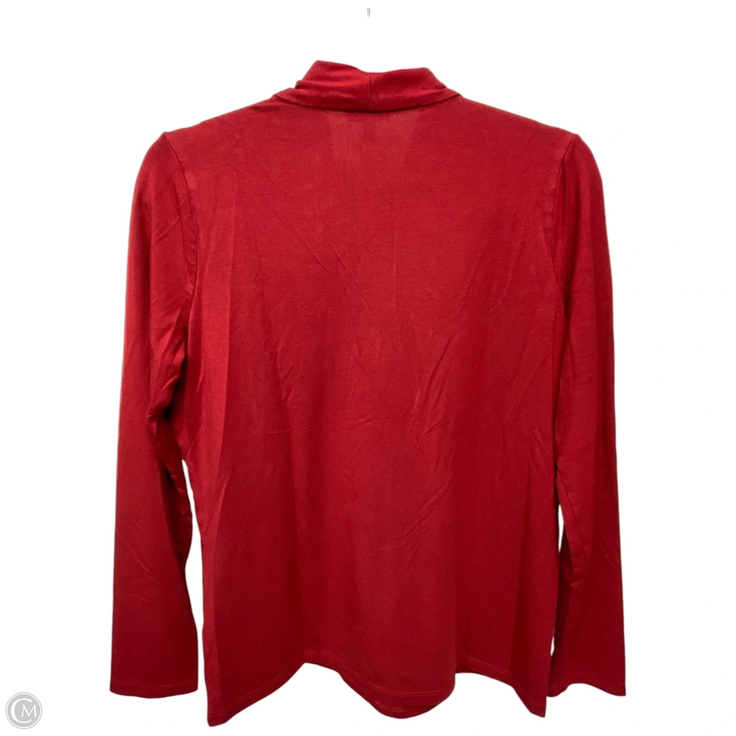 Top Long Sleeve By Talbots In Red, Size: Mp