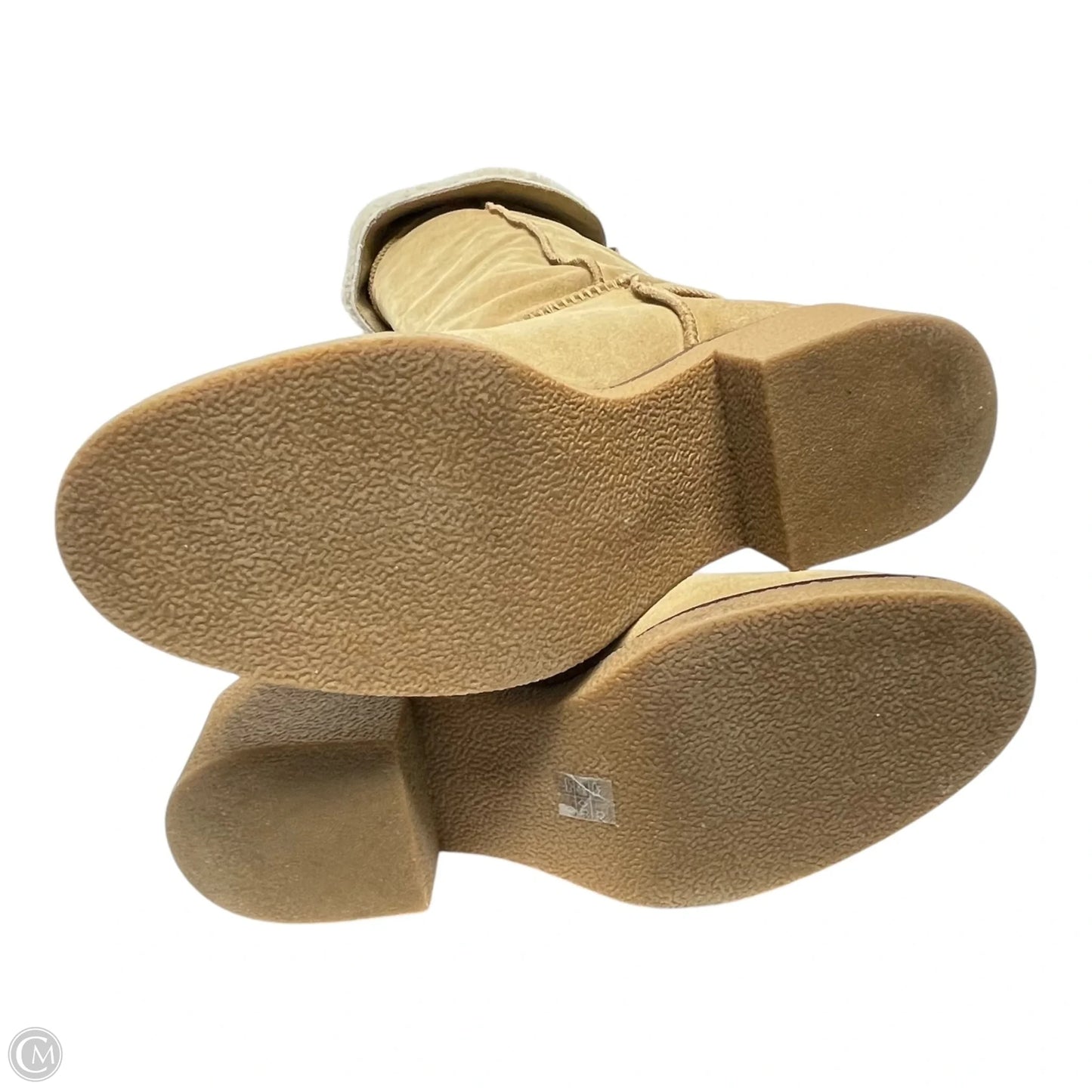 Boots Designer By Coach In Tan, Size: 7