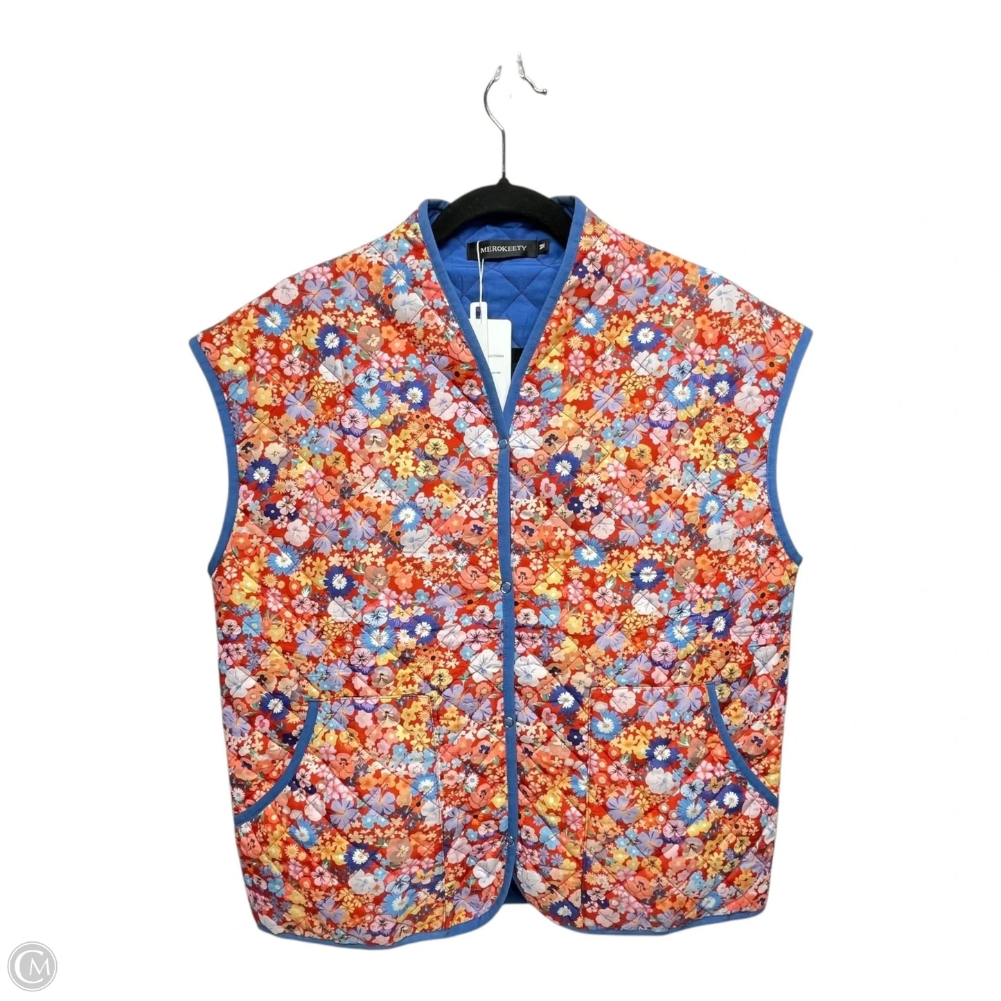 Vest Other By MEROKEETY In Floral Print, Size: M