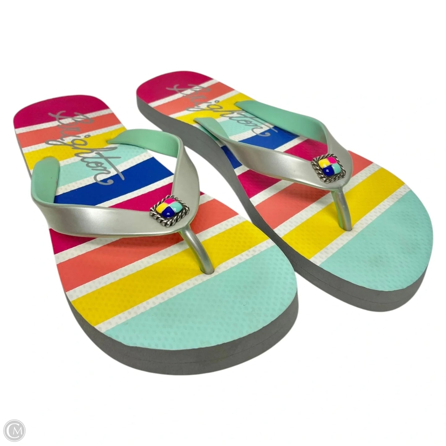 Sandals Flats By Brighton In Multi-colored, Size: 8