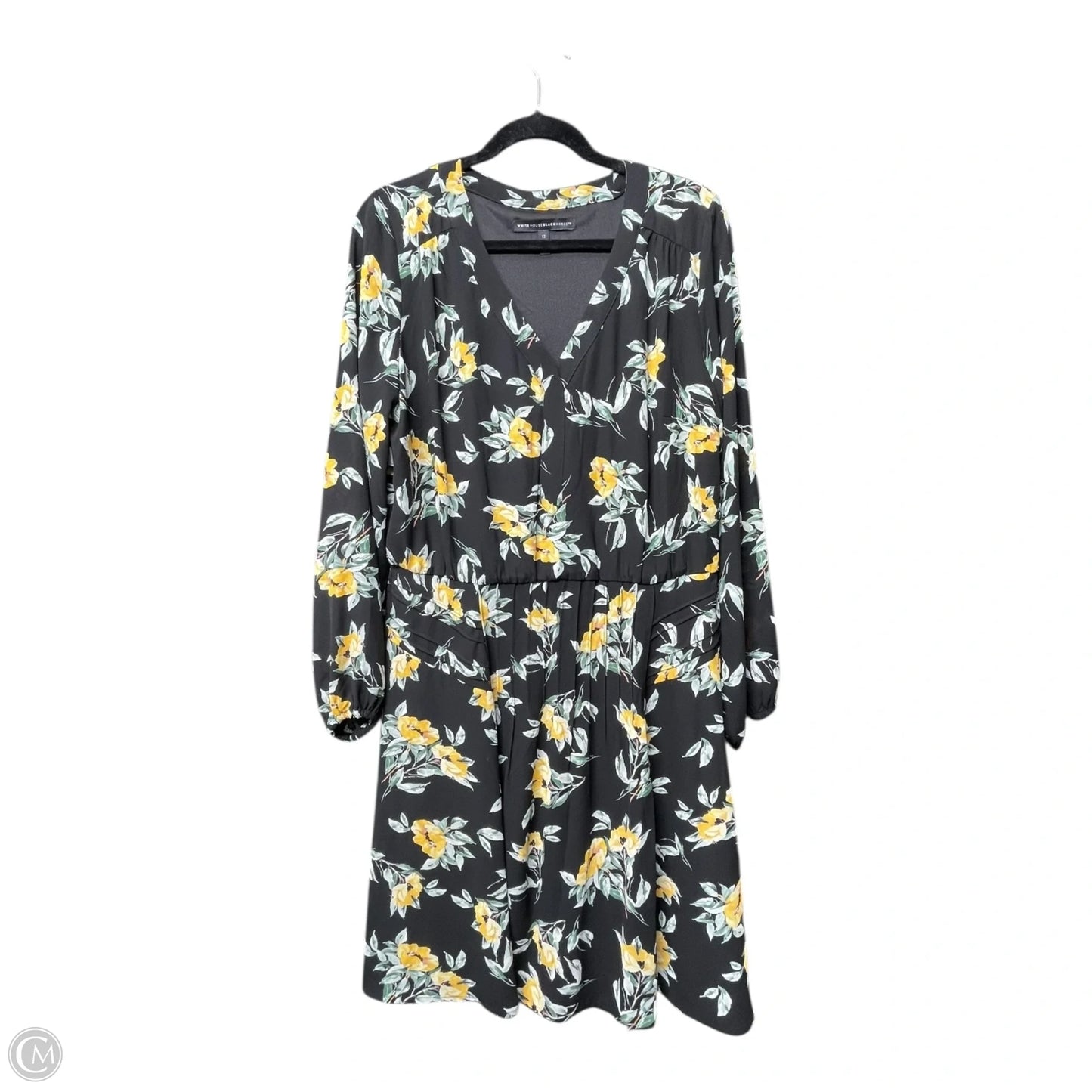 Dress Casual Short By White House Black Market In Floral Print, Size: 12