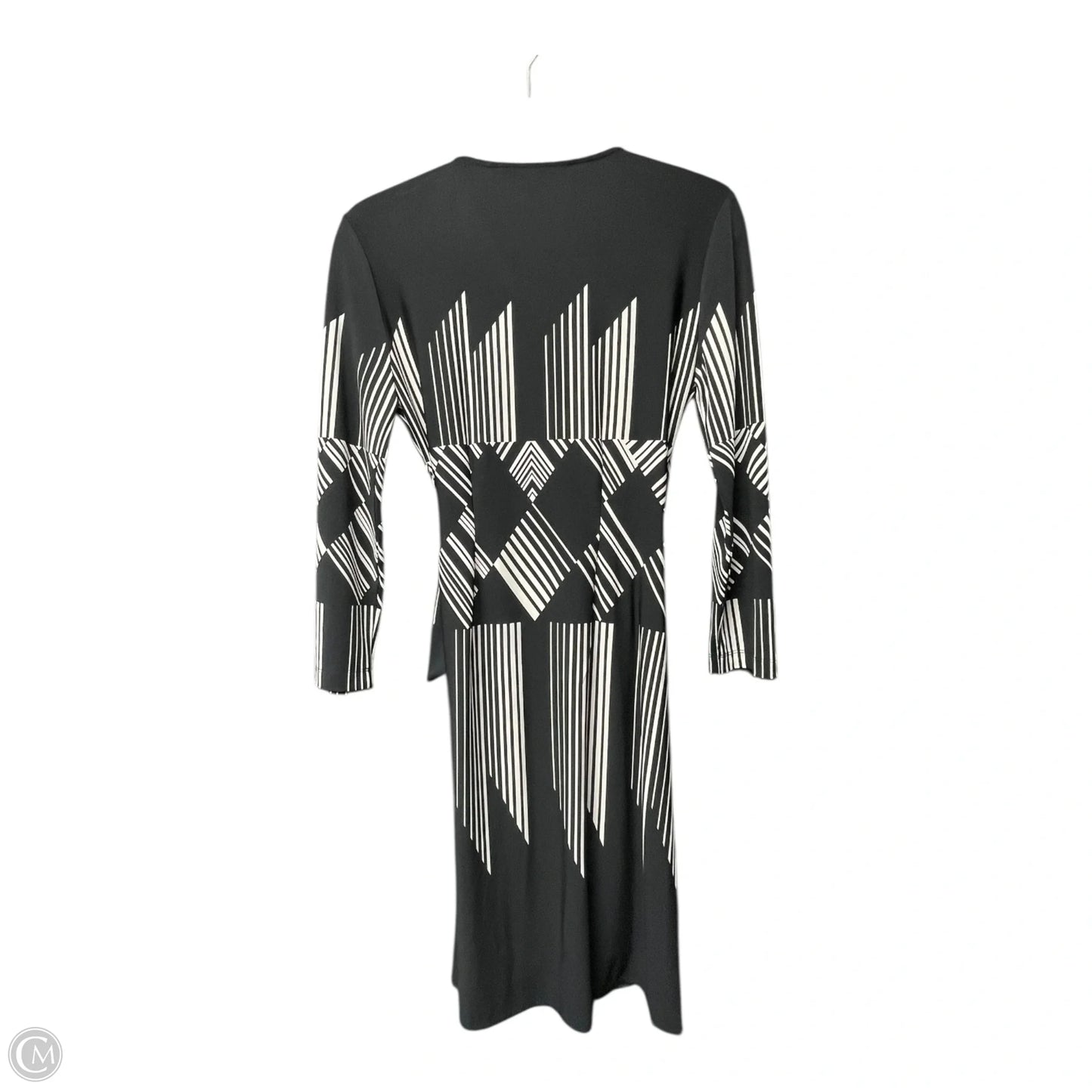Dress Casual Short By Bcbgmaxazria In Black & Cream, Size: S
