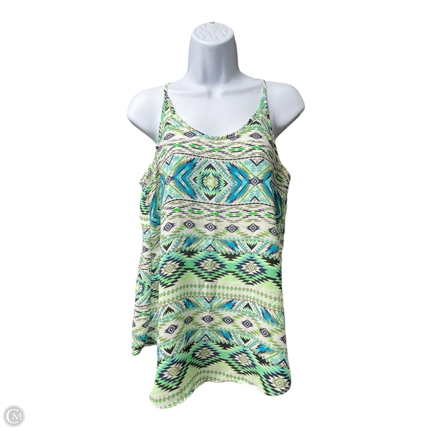 Top Sleeveless By A Byer In Blue & Green, Size: M