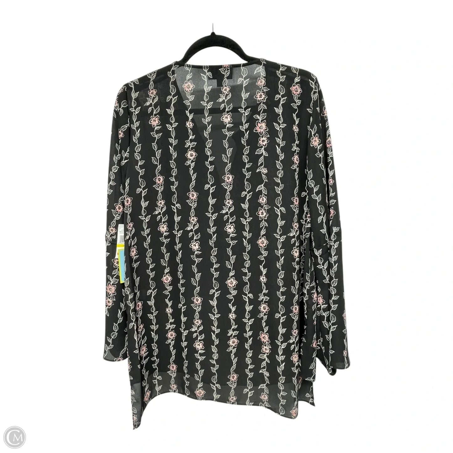 Top Long Sleeve By Cece In Floral Print, Size: M