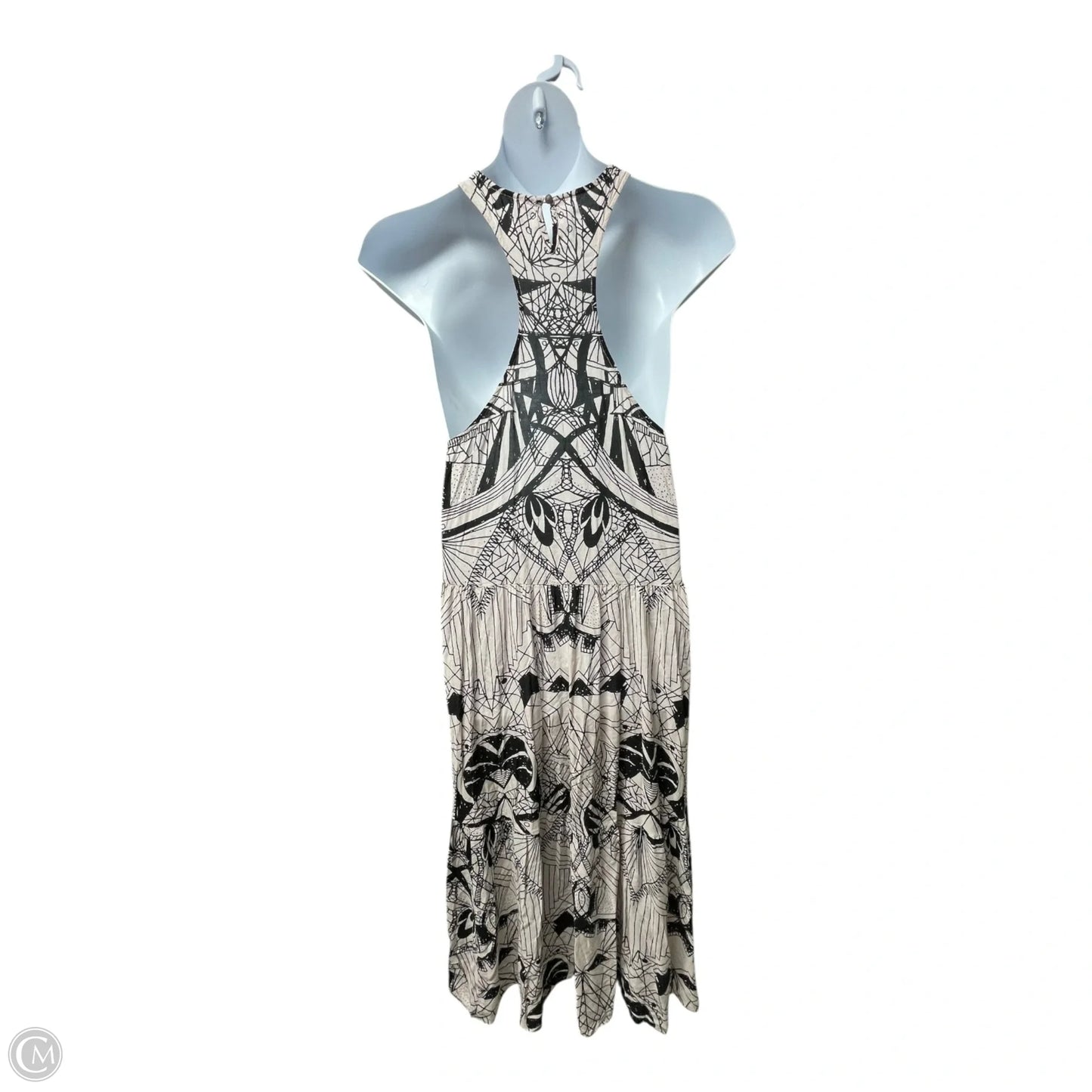 Dress Casual Midi By Free People In Black & White, Size: L