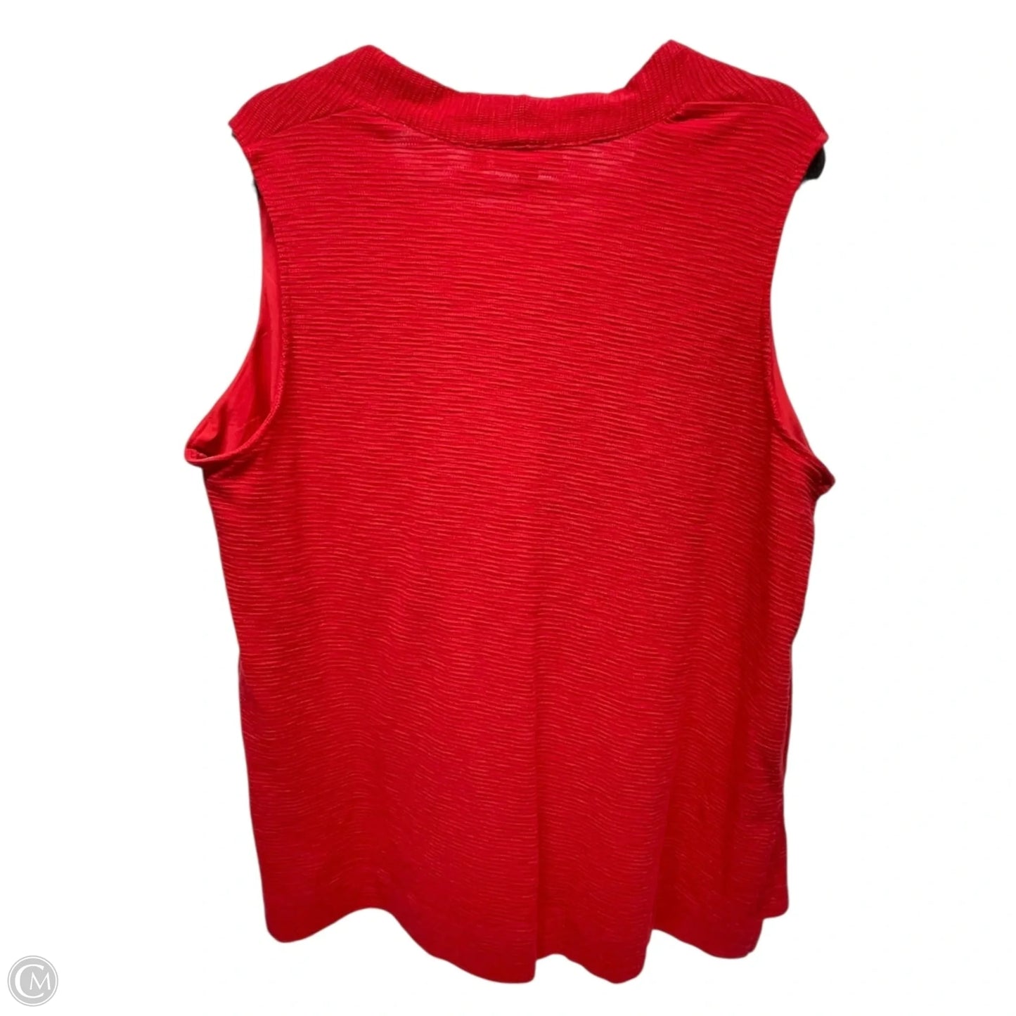 Top Sleeveless By Chicos In Red, Size: Xxl