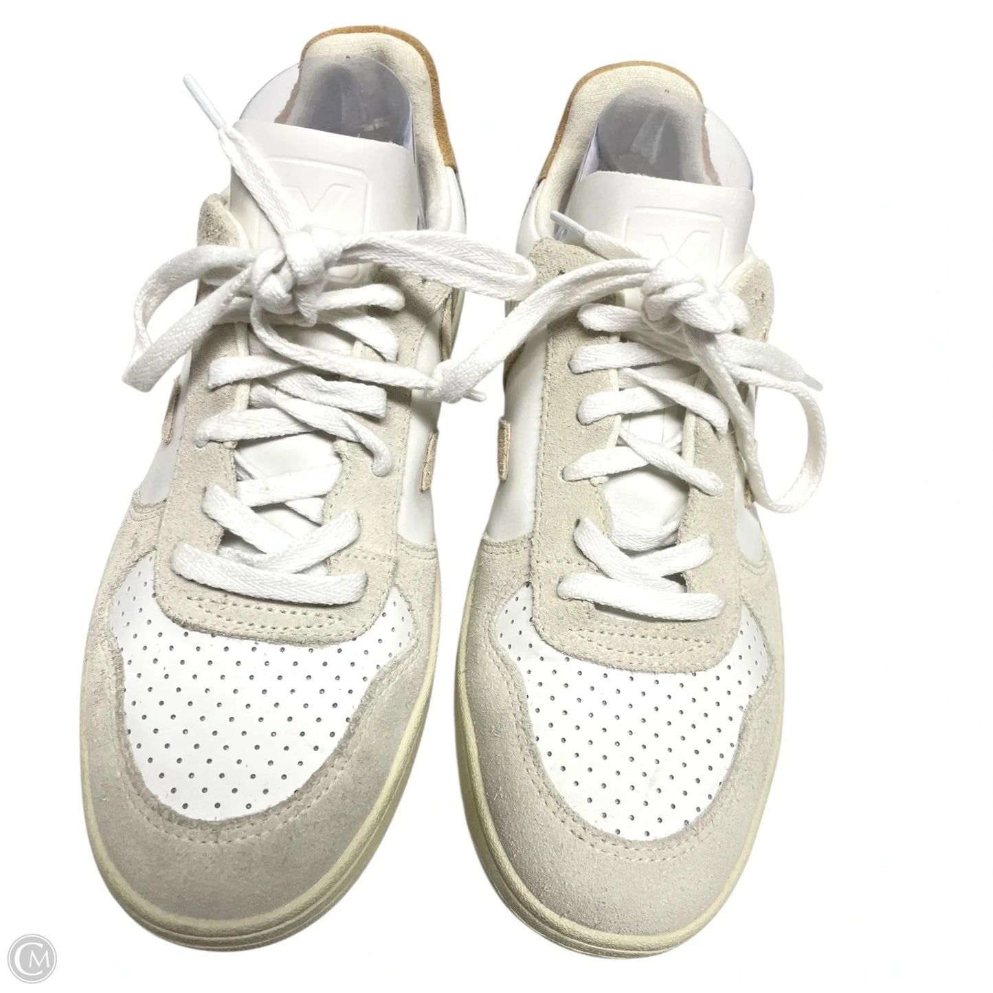 Shoes Sneakers By Veja In Tan & White, Size: 10