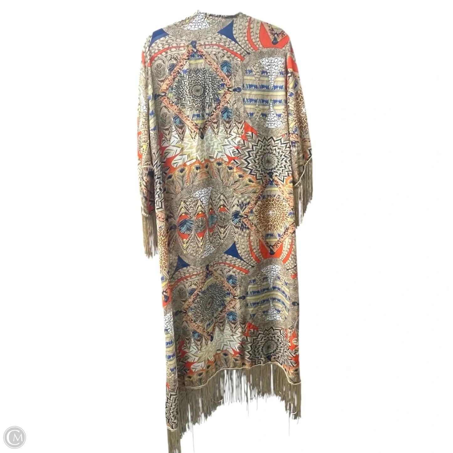 Kimono By Clothes Mentor In Multi-colored, Size: L