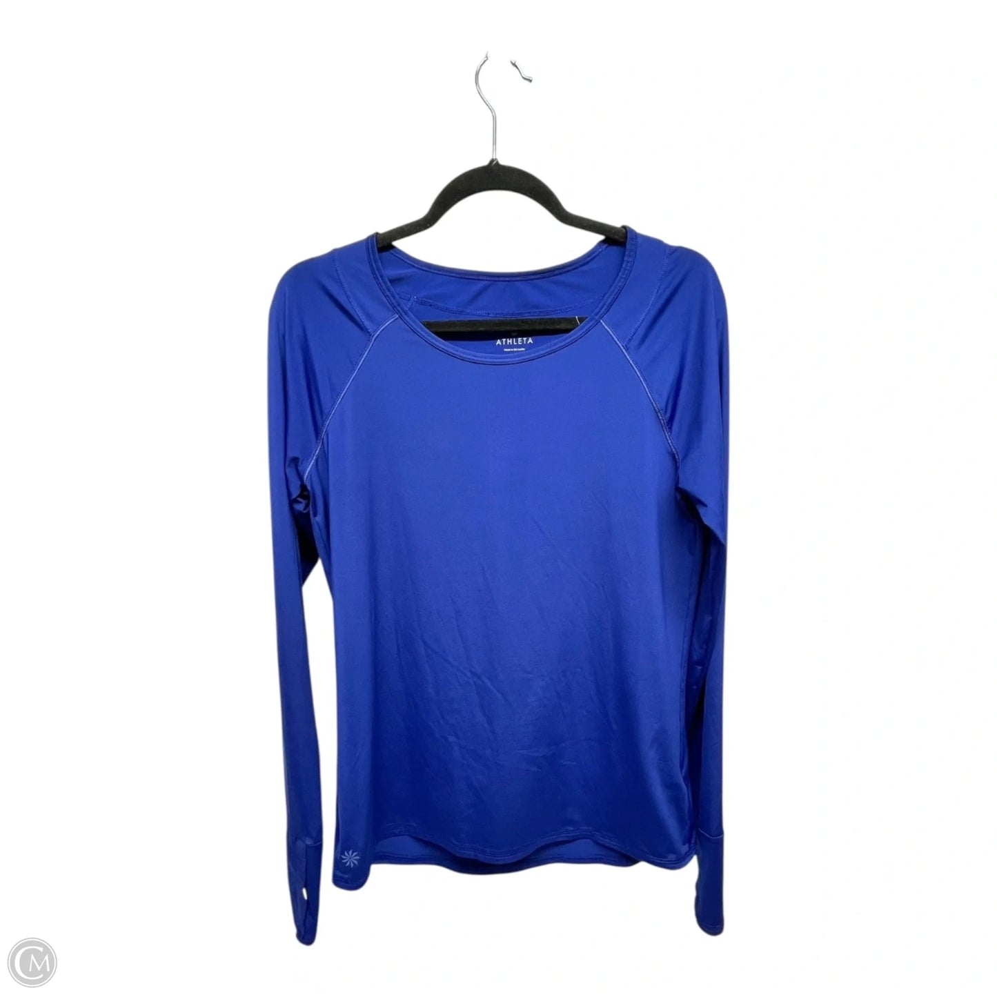Athletic Top Long Sleeve Crewneck By Athleta In Blue, Size: M